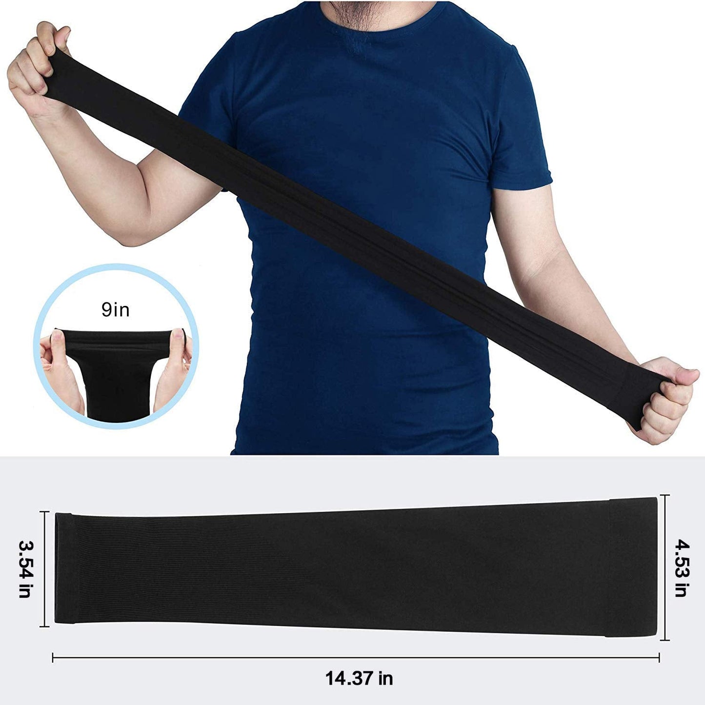 Feeke Arm Sleeves for Men and Women, Sleeve to Cover Arms for Men and Women, UV Protection Cooling 4-Pairs Anti-Slip Compression Sun Sleeves for Cycling Running Outdoor Sports