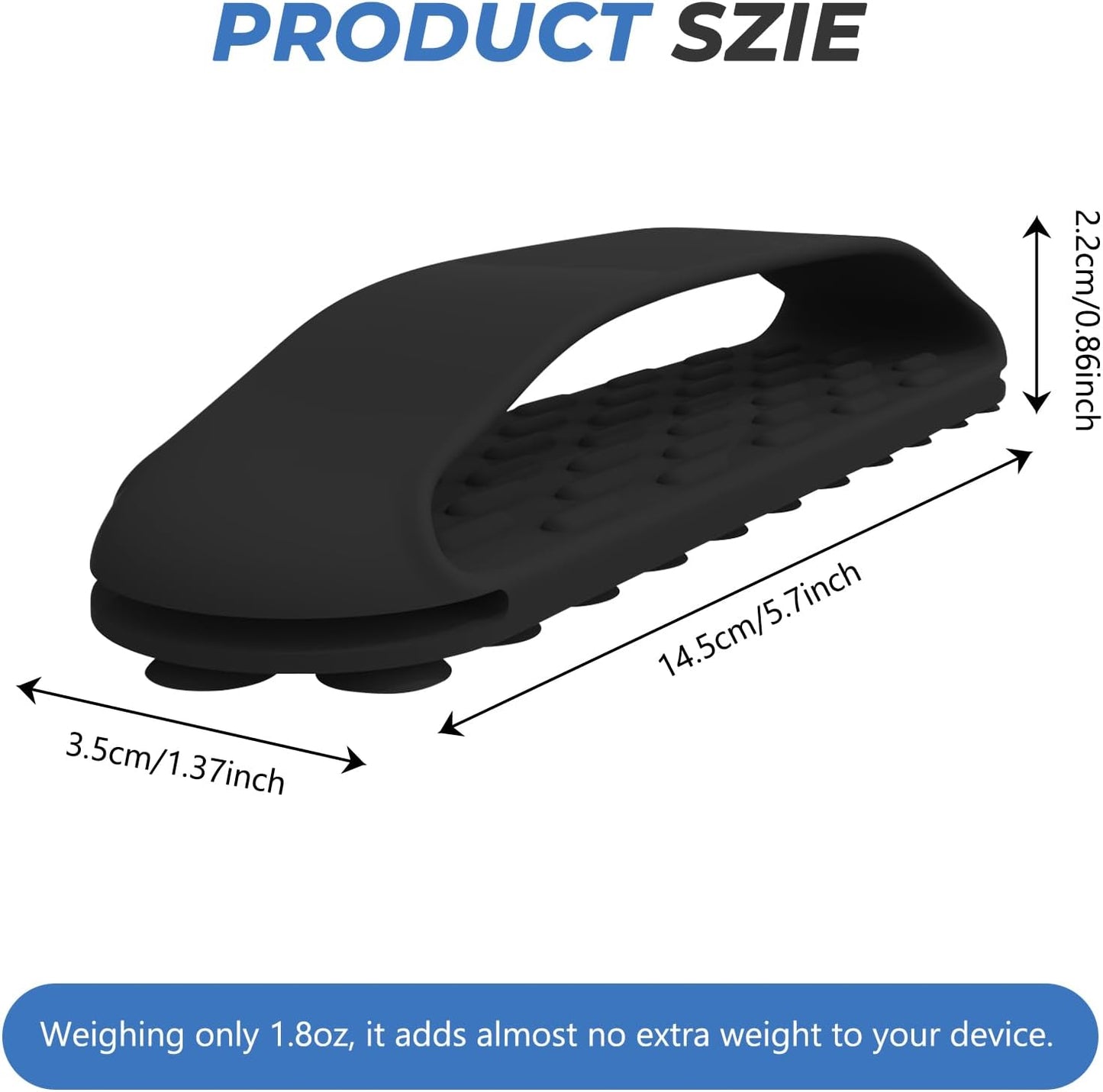 Zquilabon 2 Pack 1.8oz 34 Silicone Tablet Hand Strap, Lightweight Ergonomic One-Hand Grip Holder for Tablets