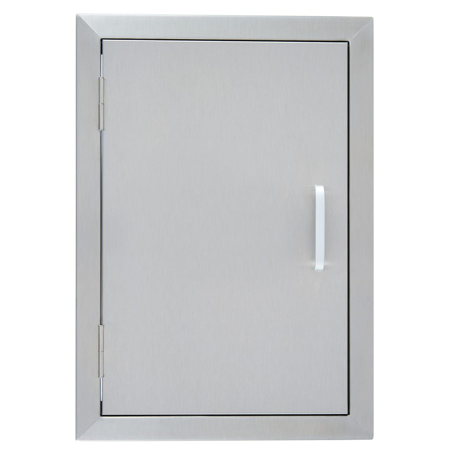 CO-Z Upgraded Outdoor Kitchen Doors, 14" W x 20" H 304 Stainless Steel Single Access BBQ Door for Outdoor Kitchen, Grilling Station, Outside Cabinet, Barbeque Grill, Built-in SS BBQ Island Door