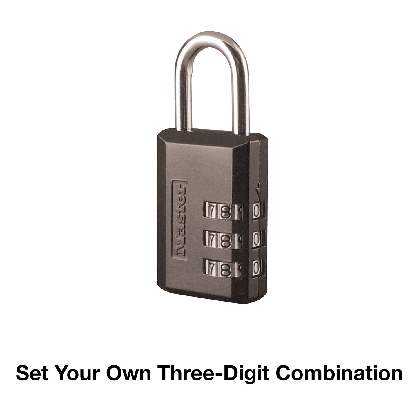 Master Lock 647D Combination Padlock, 1, Black & TSA Set Your Own Combination Luggage Lock, TSA Approved Lock for Backpacks, Bags and Luggage, Colors May Vary, 4688D