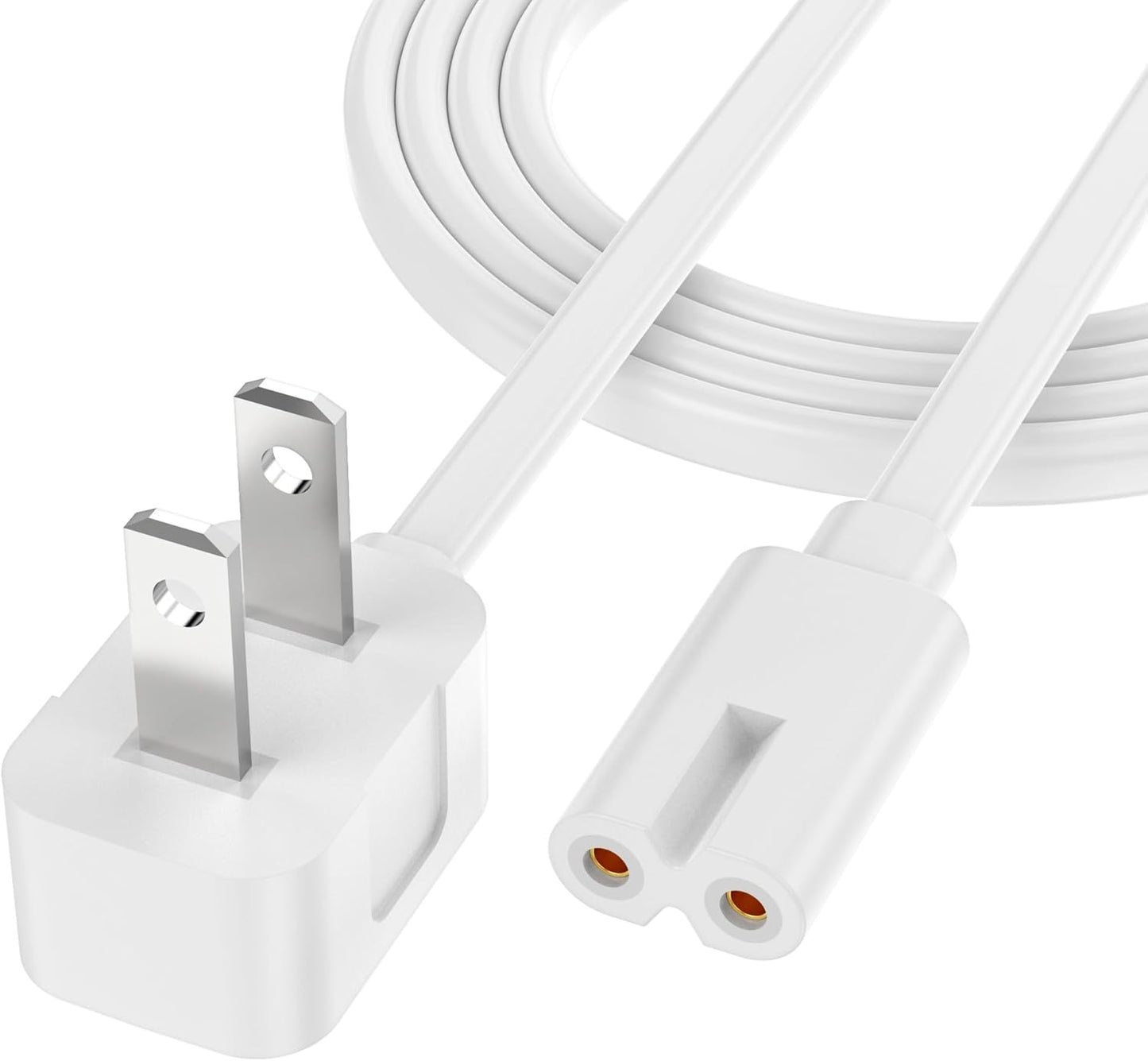 AGVEE 10ft 90 PS5/PS3 2 C7 Degree Power Cord for Sony Slim, Xbox Series S/X, Xbox One S/X, Prong Universal TV Power