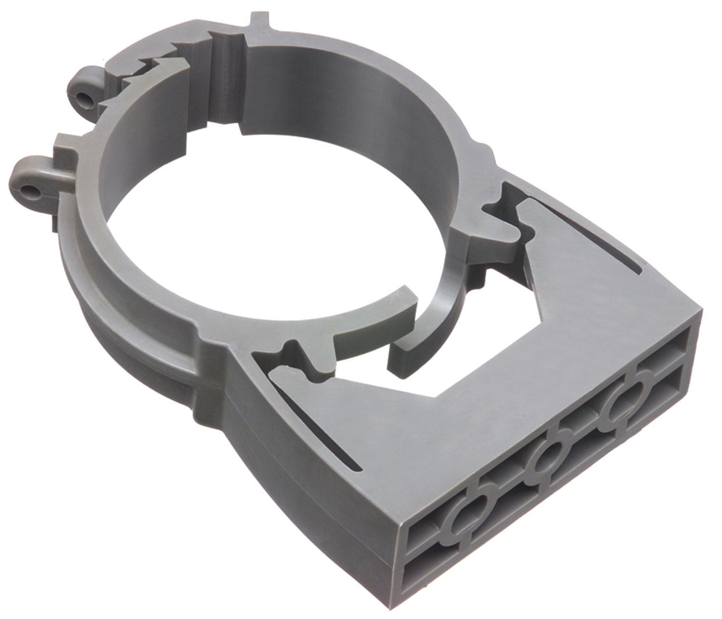Arlington NM2050-50 Gray One-Piece Non-Metallic UV-Rated Quick-Latch Pipe Hanger, 50-Pack, 2-Inch EMT, RIGID