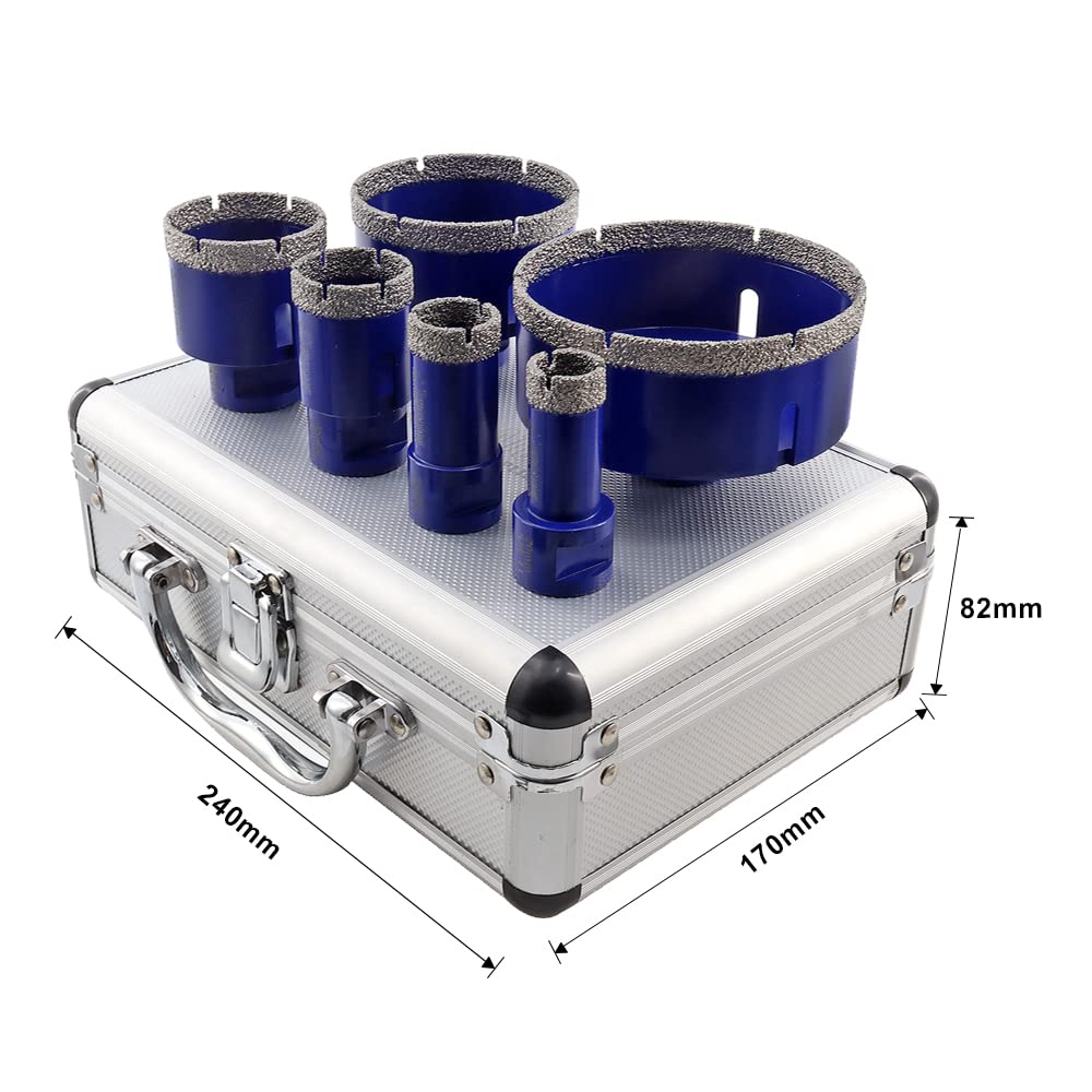 SHDIATOOL Diamond Core Drill Bits 6 Inch for Porcelain Ceramic Tile Marble Brick Vacuum Brazed Hole Saw