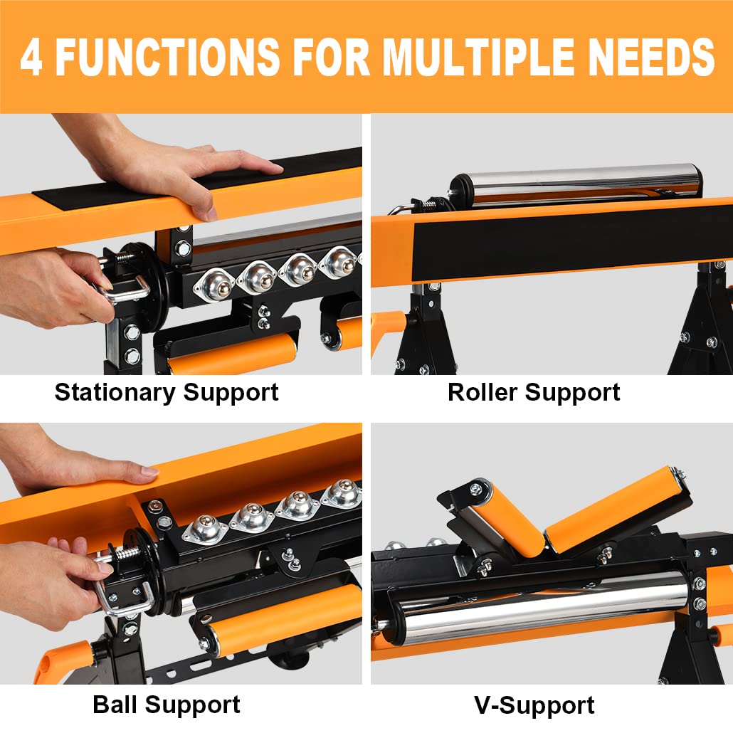 WORKESS 4 in 1 Roller Stand, Roller Support Stand