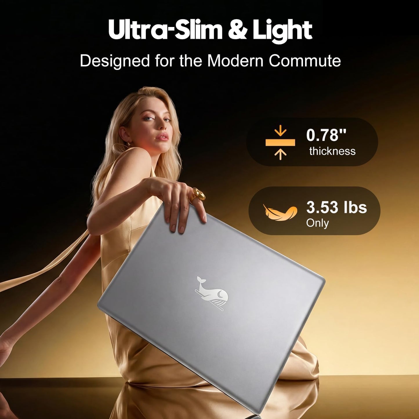HILLSUSU 2026 Premium 15.6" FHD Business Laptop Computer, 16GB RAM 512GB SSD, Core i5, Windows 11 Pro, Pre-Installed Office, Backlit Keyboard, Numeric Keypad, Slim Student Notebook PC, Gifts for Men