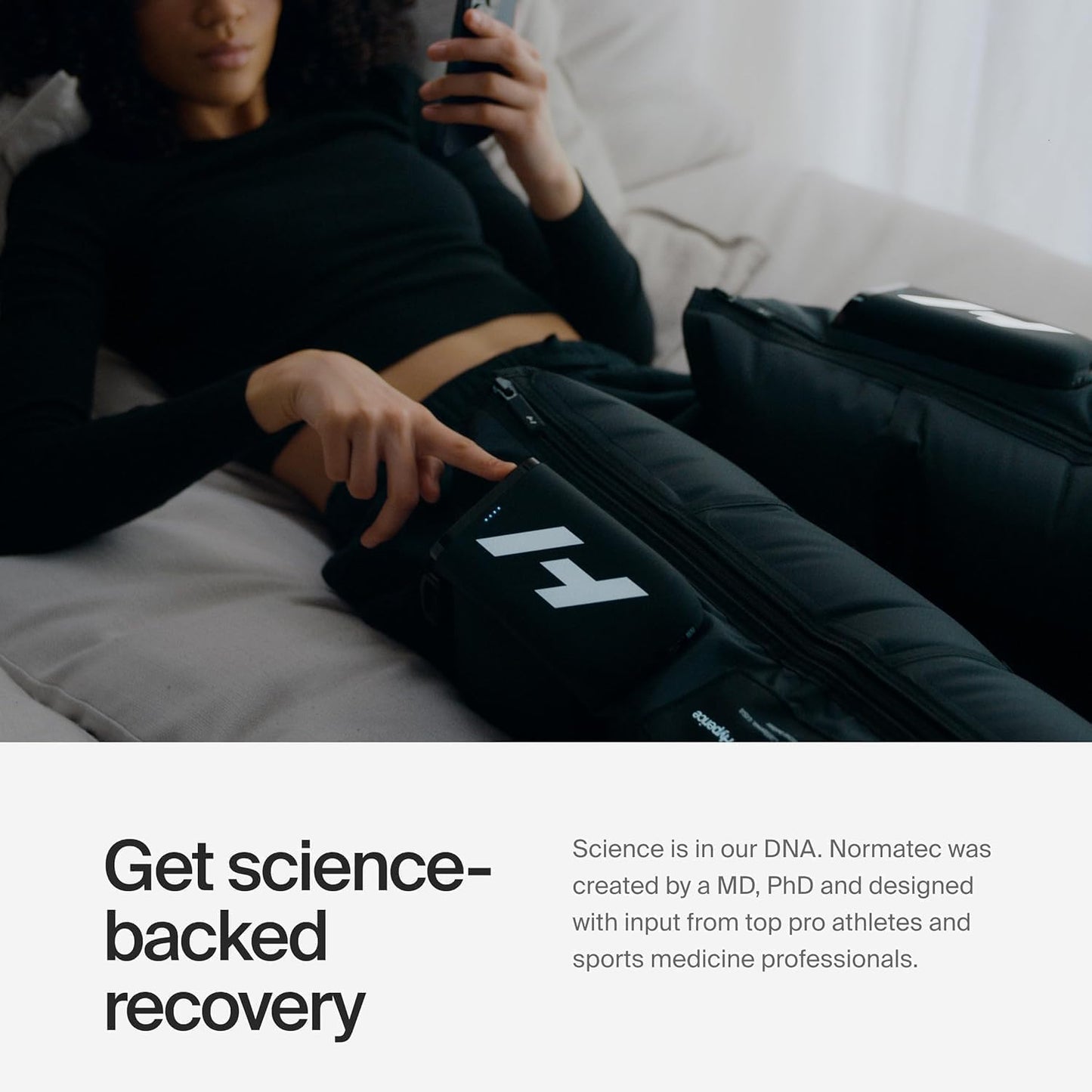 Hyperice Normatec Elite Legs Size Standard - Dynamic Air Compression Massage - Helps Increase Circulation in Legs, Reduces Muscle Pain and Aches and Improves Recovery Time Post-Workout