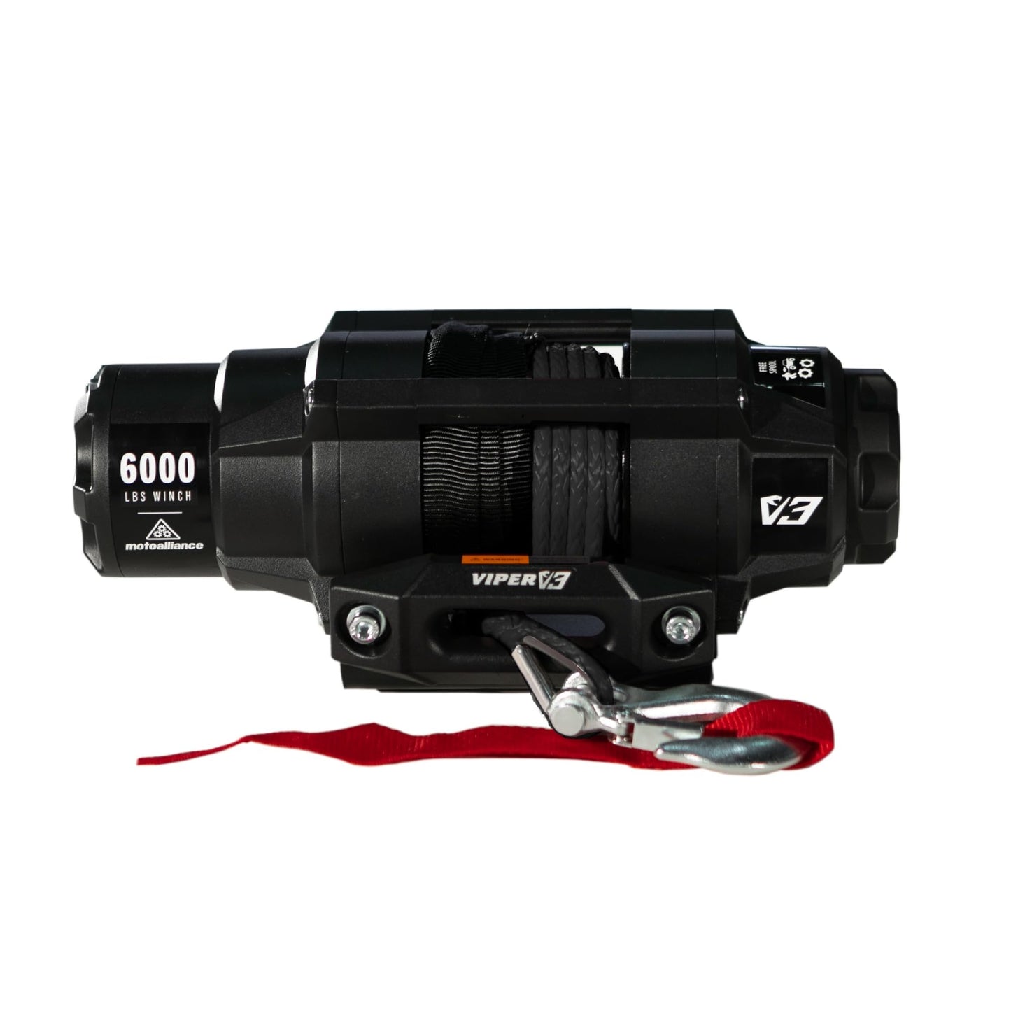 VIPER V3 6000lb UTV/ATV Military Grade Winch with 40 feet Black Synthetic Rope. Wireless & IP68 Waterproof. USA Powersports Company.