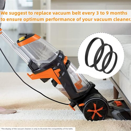 JEDELEOS Replacement Belt Set for Bissell ProHeat 2X Revolution Pet Carpet Cleaner Model 1548 1551 1551W 1550 Series, Replace Parts 1606419, 1606418 and 1606428