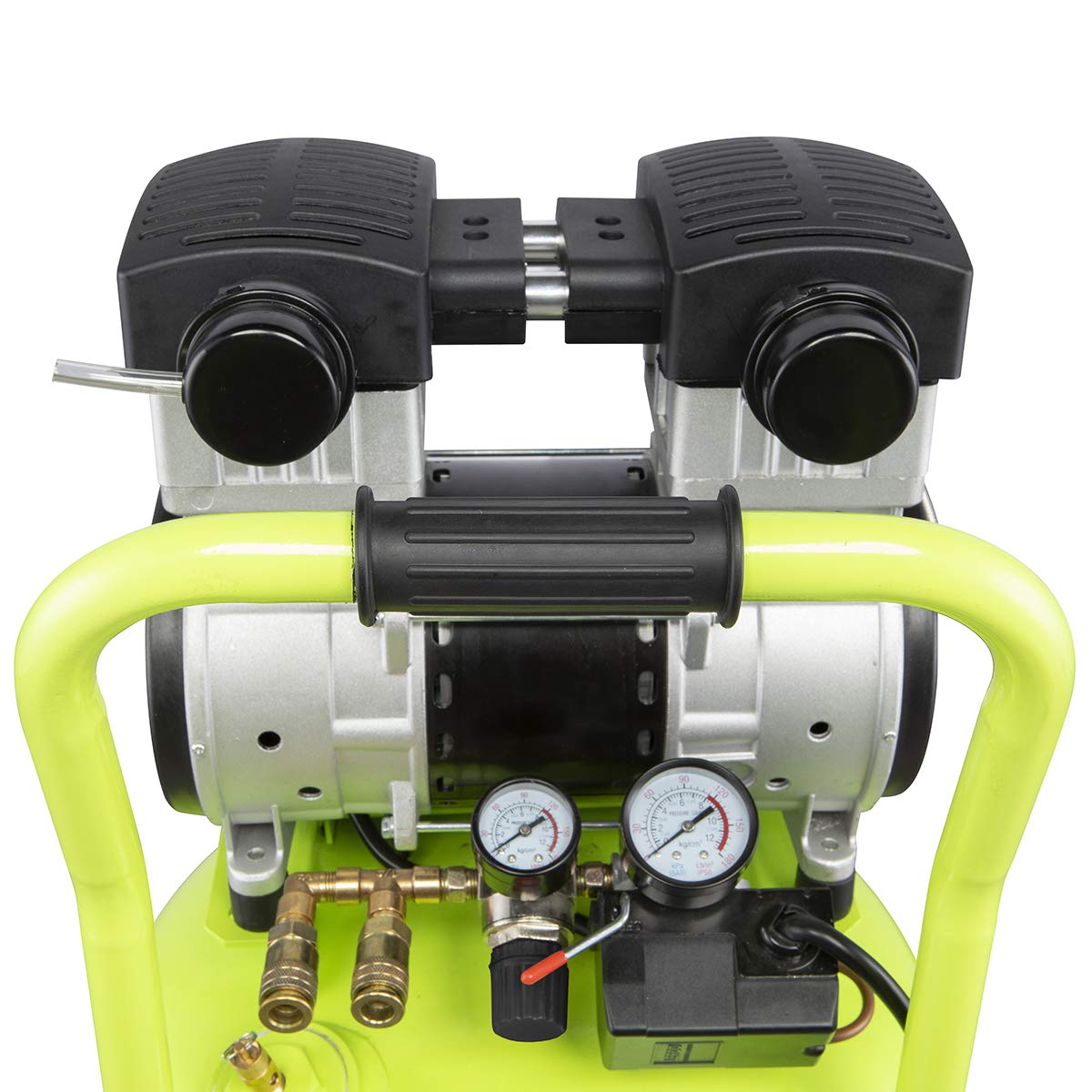 Flexzilla Portable Air Compressor with Quiet Technology, 2 HP, 10 Gallon, Industrial Grade Pump - CB20100F