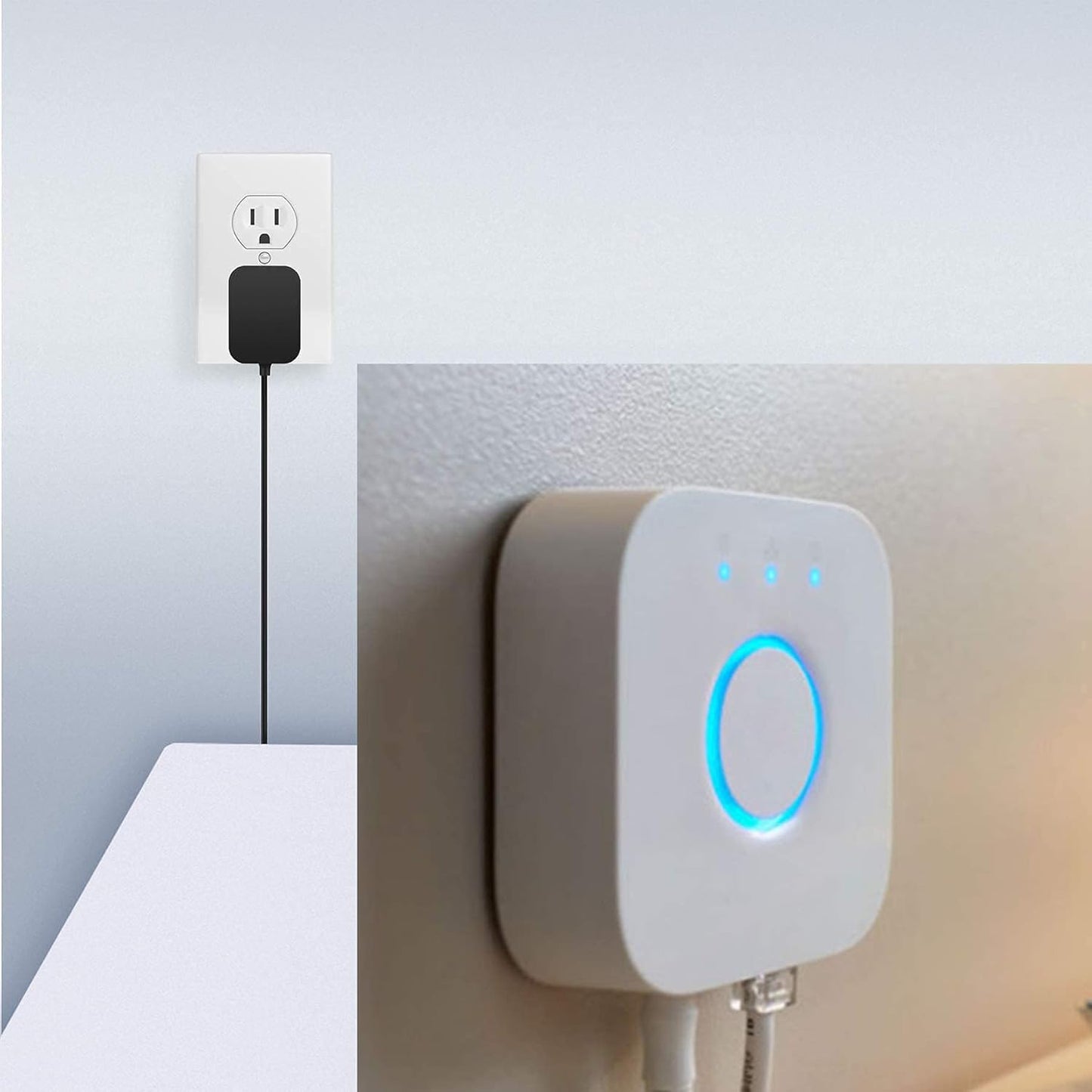 vhbw 5.9Ft 5V/1A Replacement Wall Power AdapterCompatible with Smart Lighting Bridge Hub