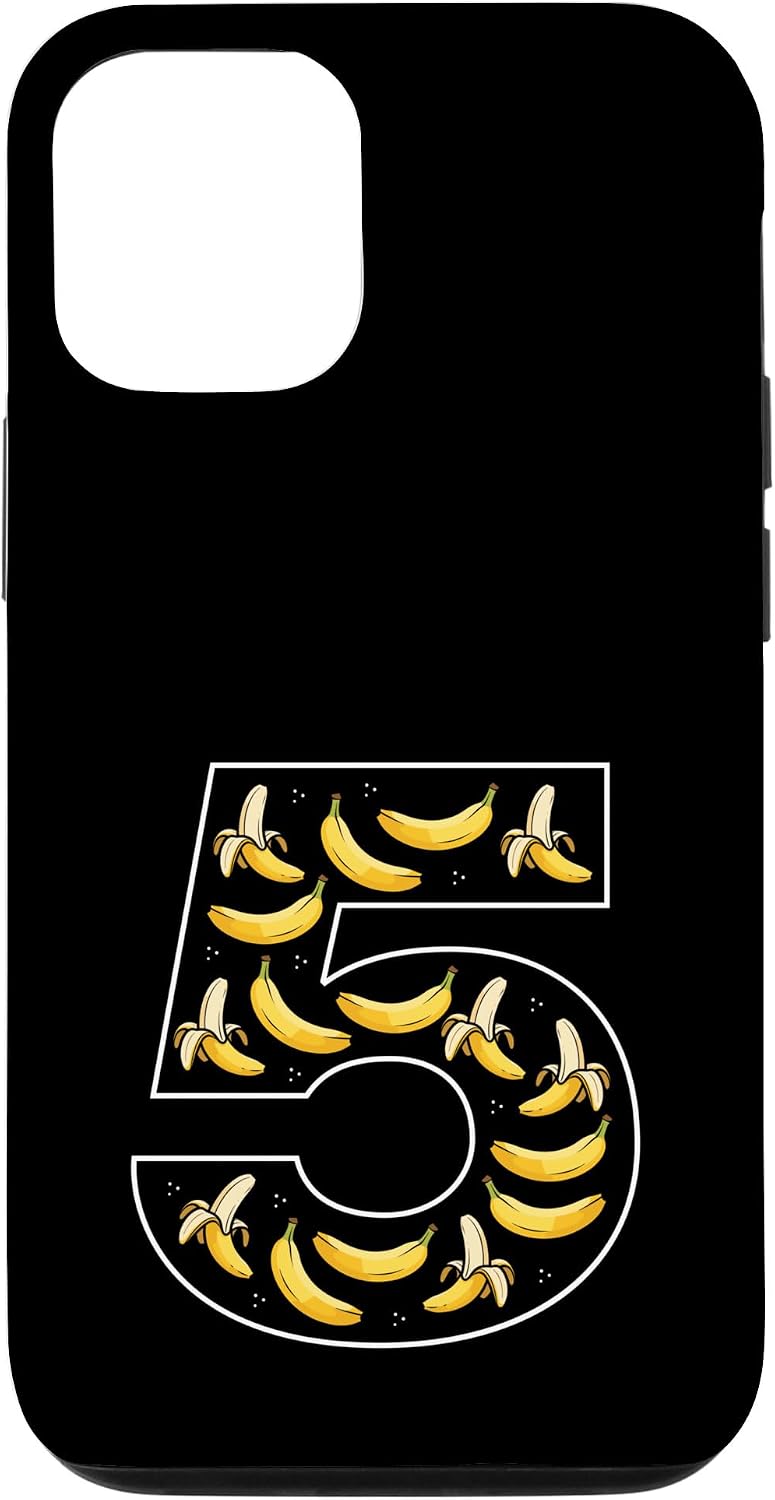 5th Birthday 5 Year Old Banana Boys Girls 12/12 Fruit Case for iPhone Pro