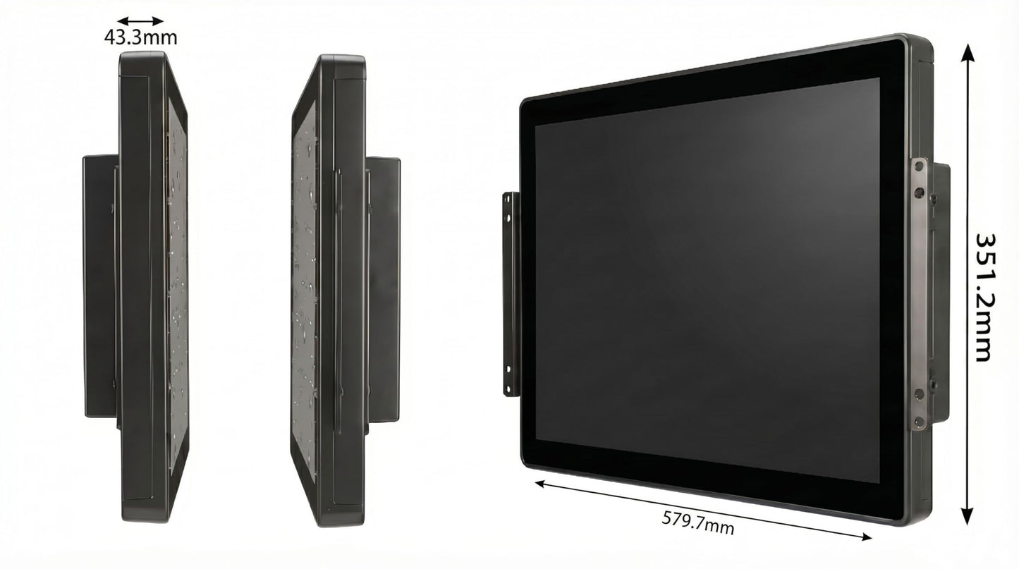 RIUIIN 23.8 Inch 10 Points PCAP Open Frame Touch Screen LCD Display Monitors, 1920x1080 VESA Mount & Open Bracket Installation, wall Mount, Desktop for Kiosk, Automation, POS，Vending