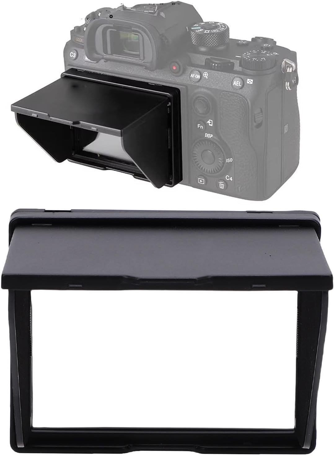 3.2 Inch 3.2 inch Bewinner Camera LCD Screen Hood for Universal LCD Screens Cameras, Camera Foldable Sun Shade Cover