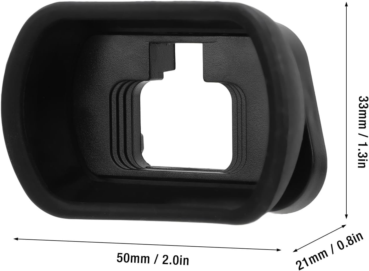 KIMISS 50x33x21mm Eyepiece Eyecup for Camera Viewfinder Protector Soft Rubber ABS Foldable Photographers