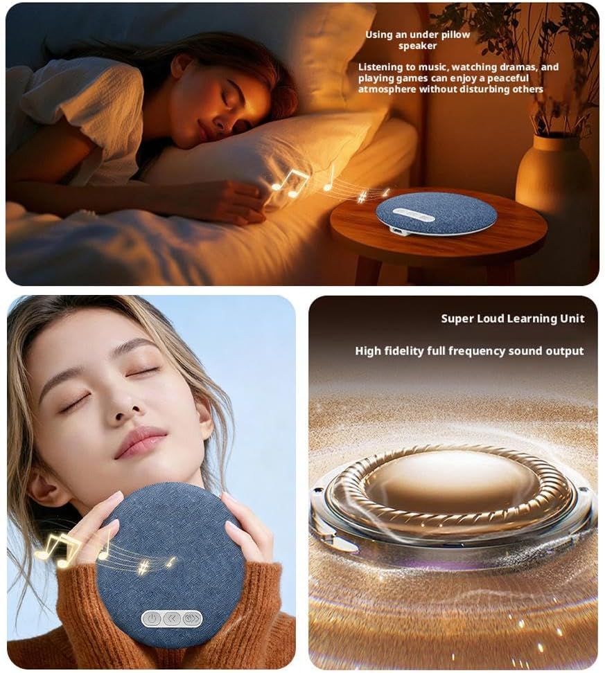 Generic 2026 Bluetooth Pillow Speaker for Sleeping,Mini Portable Under Pillow Speaker with White Noise Timer,Wireless