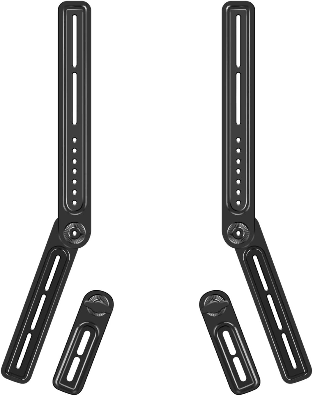 TNP Products 33 Lbs TNP Soundbar Mount Bracket Under TV or Above - Universal Sound Bar TV Mounting Kit with Adjustable