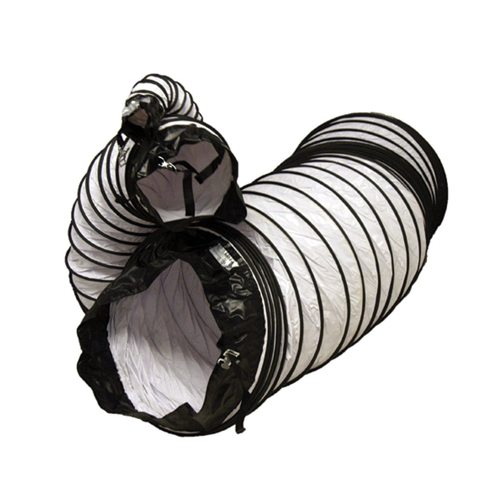 Rubber-Cal "Air Ventilator White" Ventilation Duct Hose (Fully Stretched) - 24-Inch by 25-Feet
