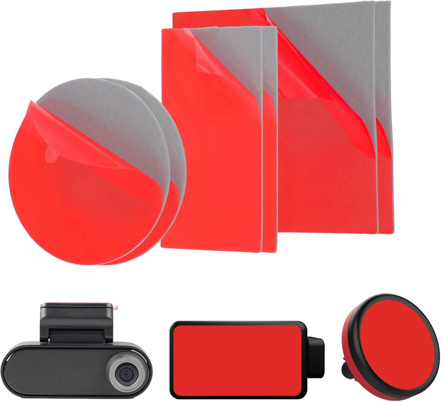 cobee 6 Holders(6 Pcs Double-Sided Adhesive Pads for Dash Cam Mount, Windshield Dash Cam Mounting Tape, Holder Mount