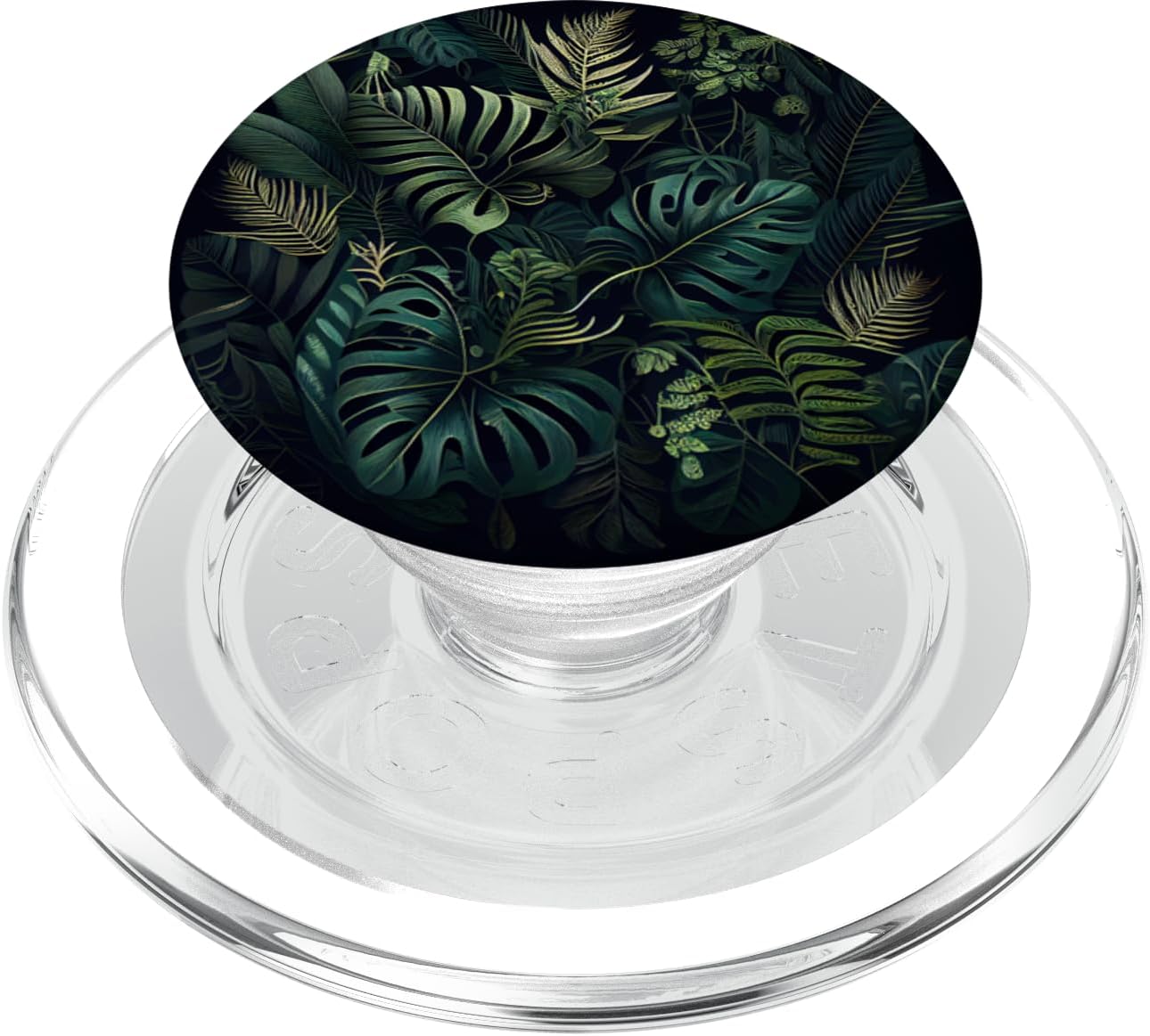 Botanical Merch Green Botanical Jungle Wild Leafs PopSockets PopGrip for MagSafe