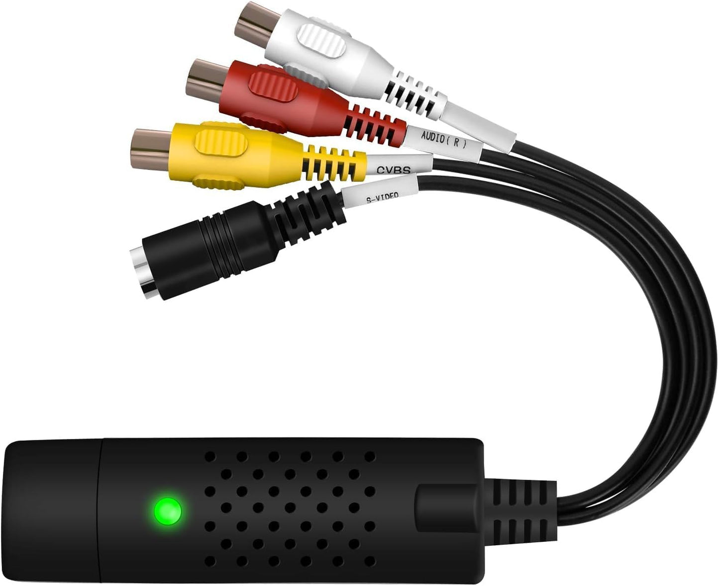 VIXLW Hi8 Video Capture Card, USB Video Capture Device,RCA to USB Audio Video Converter,VHS Mini DV VCR DVD to Digital