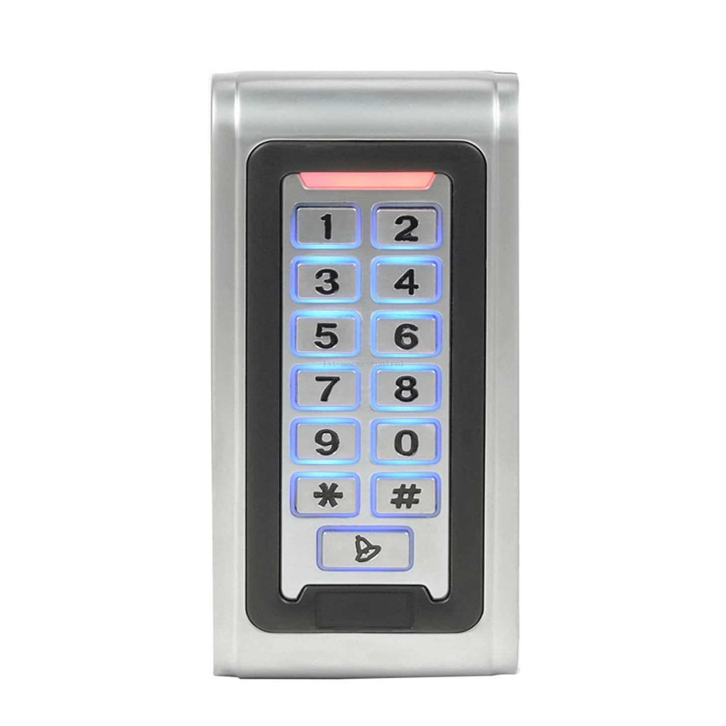 MENGQI-CONTROL Water Proof Metal Keypad Reader 4 Doors Access Control Kit Outdoor Install Magnetic Lock 110V Power Box RFID Cards/Key Fob(Phone APP remotely Open Door)