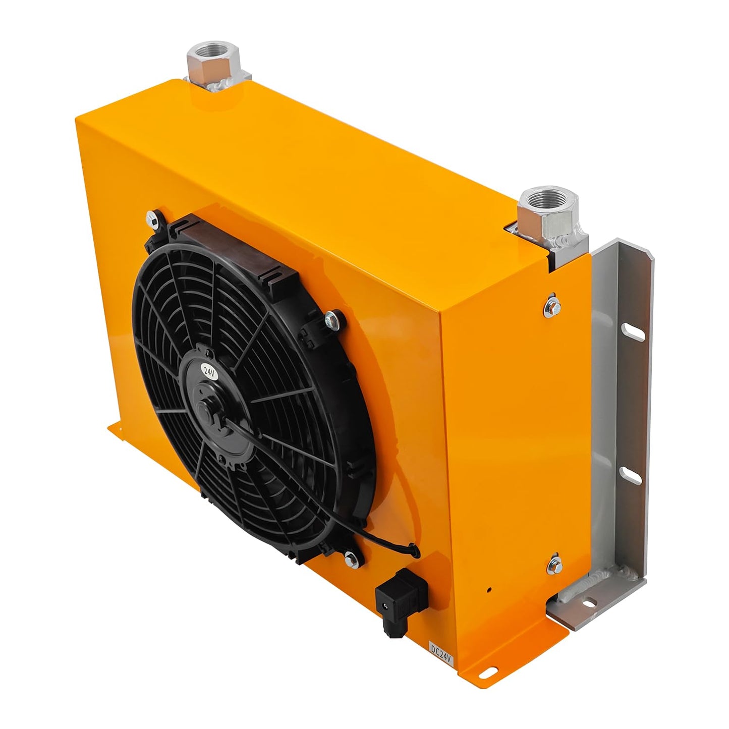 Censeanku AH1417T-CA DC24V 150L/min (40GPM) Hydraulic Oil Cooler Fan 2MPa 120W Hydraulic Air Cooler Air Cooled Oil Radiator Heat Dissipation
