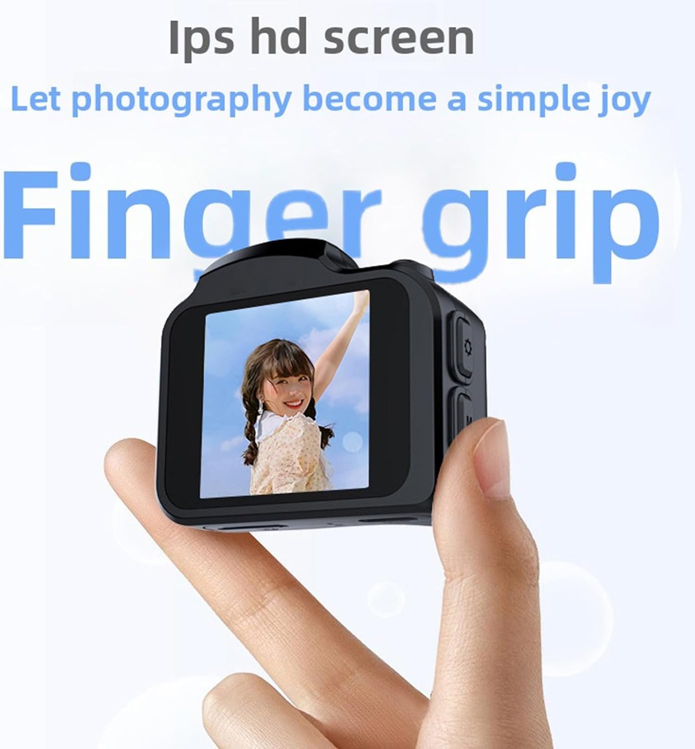 XUMIUZIY 4K 64MP 1.54 Inch 28 Keychain Camera, Retro Thumb Camera with Screen, Compact Small Digital with Filters Built