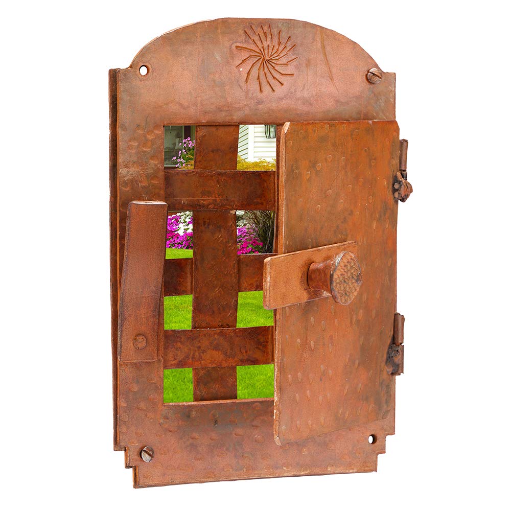 STALLION HARDWARE Hand-Forged Iron Speakeasy Rust Finish Door Grill – Easy Installation