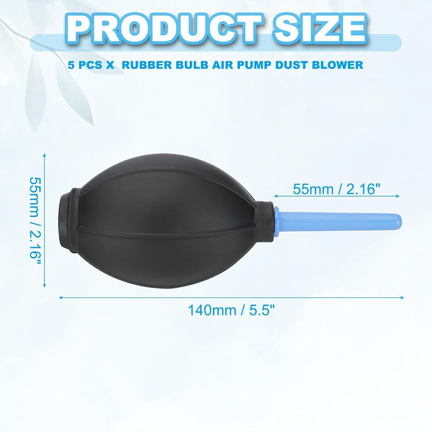 Bulb 5Pcs PATIKIL Soft Tip Air Blower Dust Blaster, Air Pump Dust Blower Cleaner Cameras Sensor Lens Cleaning Tool