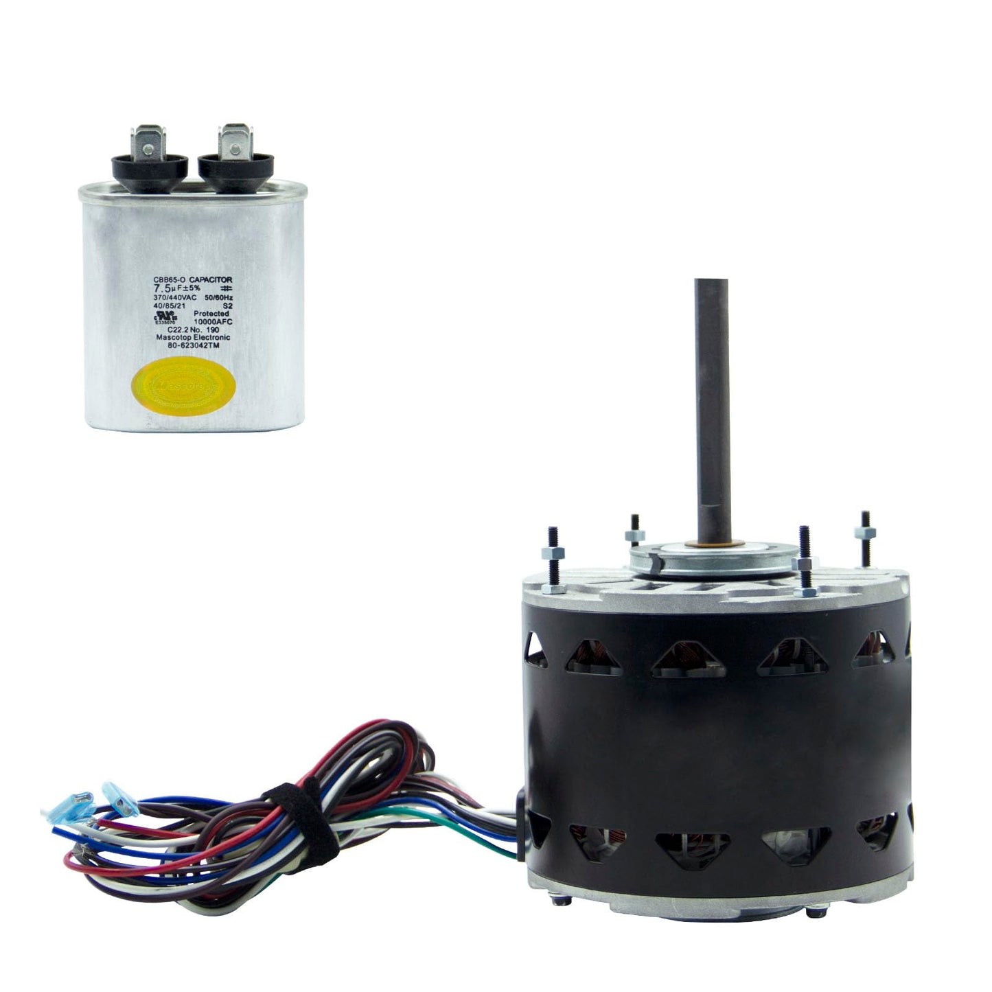 SEAHEE DL1036 Blower Fan Motor,1/3 HP, 1075 RPM, 3 Speed, 115V, Compatible w/A.O. Smith, Fasco, GE, Emerson & Dayton,DL1036 Model,48 Frame Motor