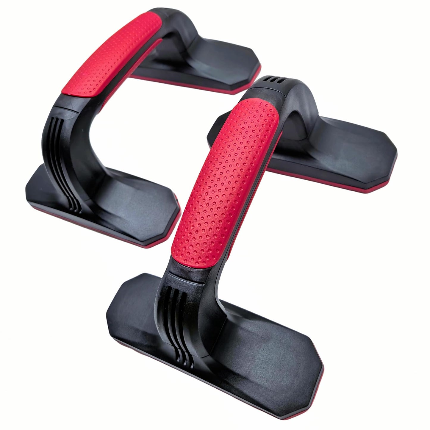 Muxiyilu Push Up Bar, Non-Slip Push-Up Handles with Enhanced Grip – Lightweight & Eco-Friendly Fitness Solution for Man & Women (Red)