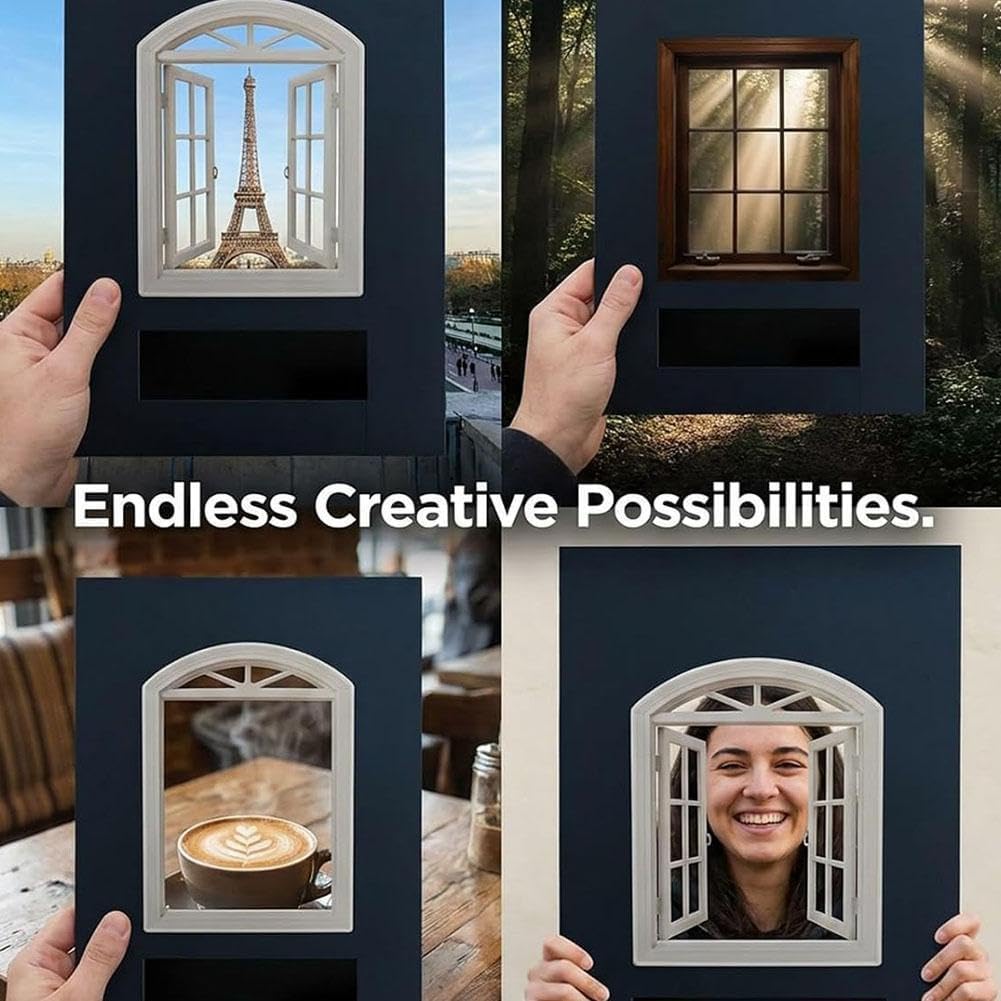 Generic Creative Window Photograph Props,Take The World in a Frame,Travel Photos Viewfinder,Portable Outdoor Picture