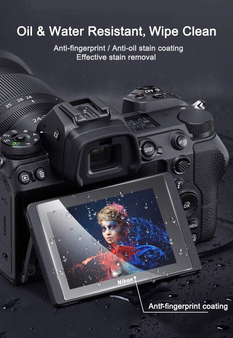 YRTIYO XT50 X-T50 X-S20 9H (3 Pack) Screen Protector Compatible for Fujifilm Mirrorless Camera, Tempered Glass