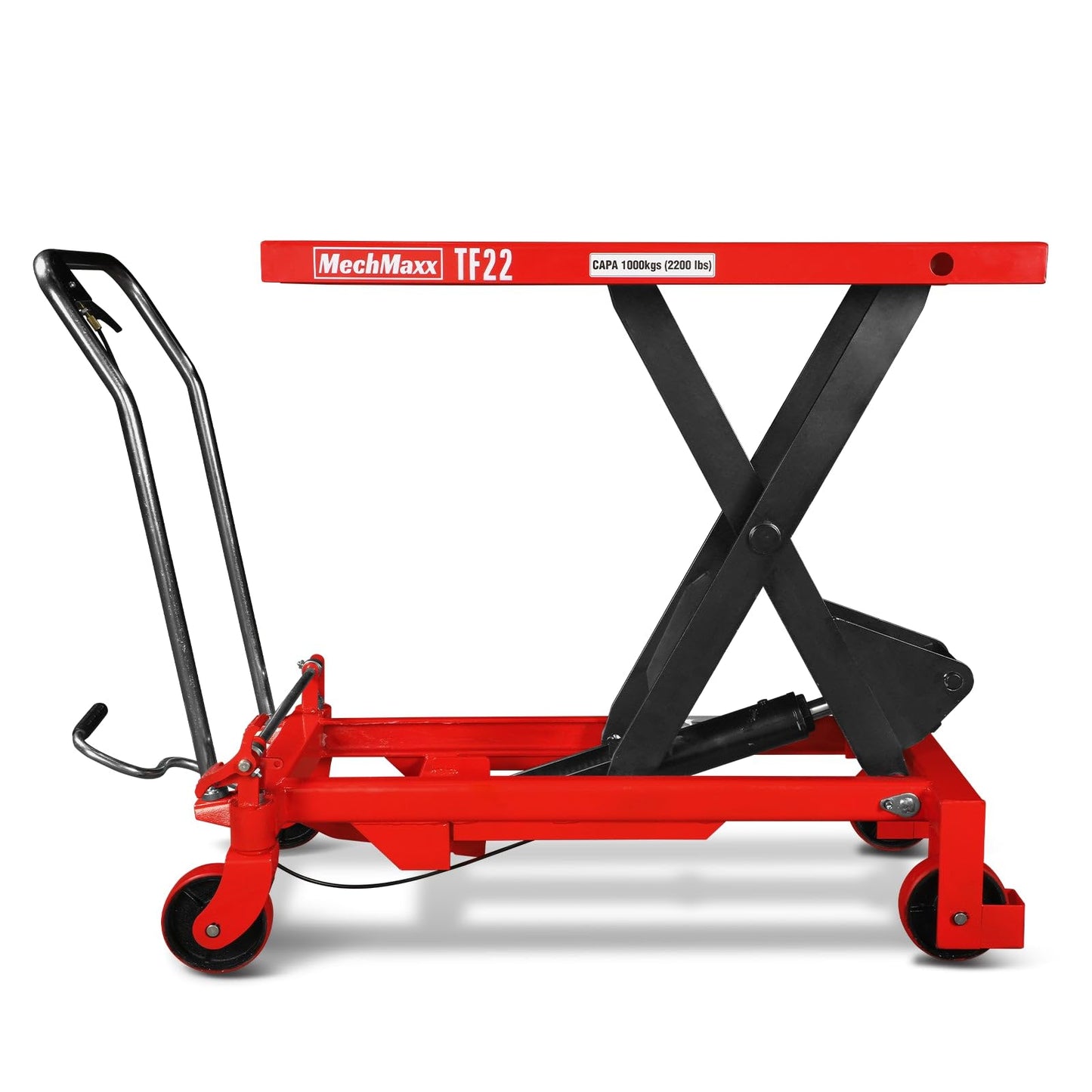 Mechmaxx Mobile Scissor Lift Table Cart 2200lb Capacity,Platform Size39.4" x 20.2",Height39.4,Model TF22