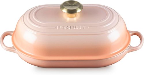 Le Creuset Enameled Cast Iron Oval Bread Oven - 11.5 Inch, Stylish Peche Color