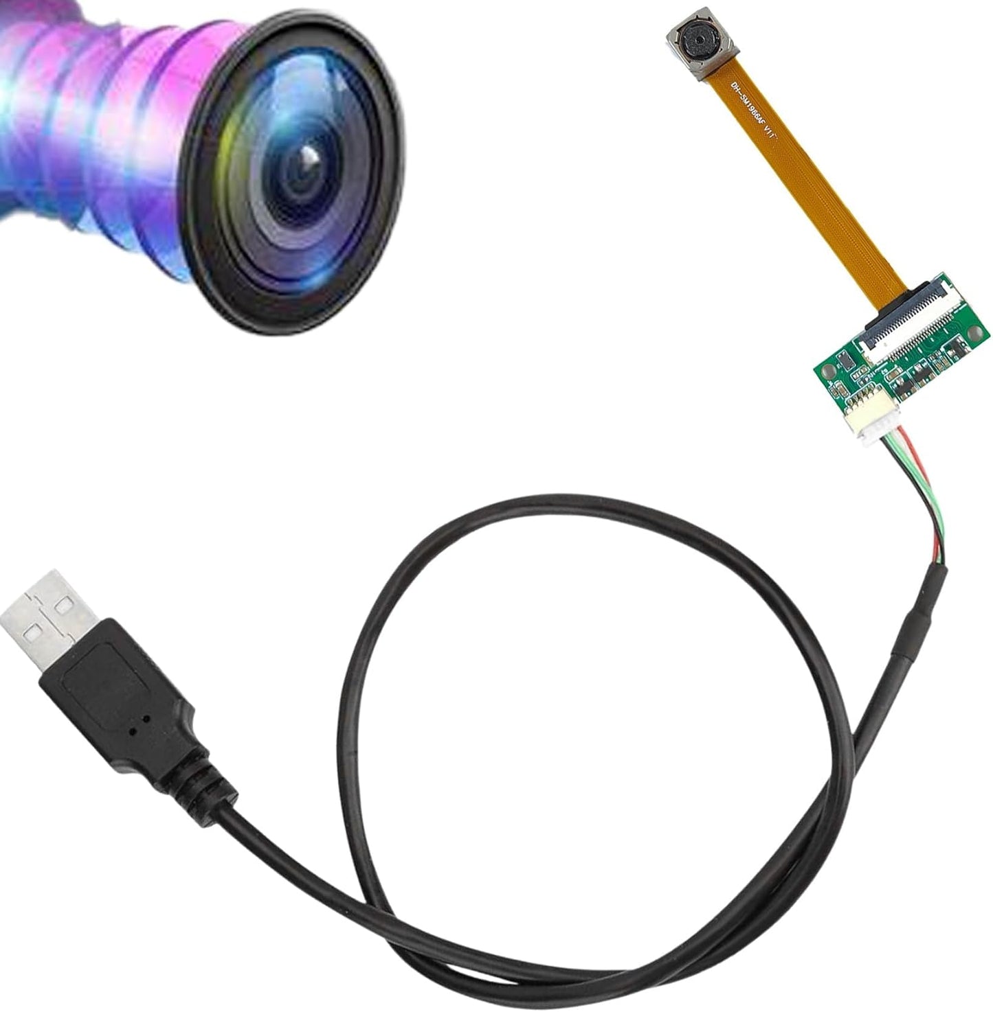 RQG OV5640 5MP 2592 1944P 15FPS 60 USB Camera Module, HD * Camera Module, Auto Focus, View Angle, OTG UVC for Windows
