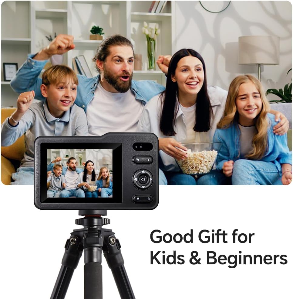 KSO.JLOKN Dummy 64GB FHD1080P 16x Digital Camera, Camera for Kids with Card Zoom Anti Shake Exquisite Compact