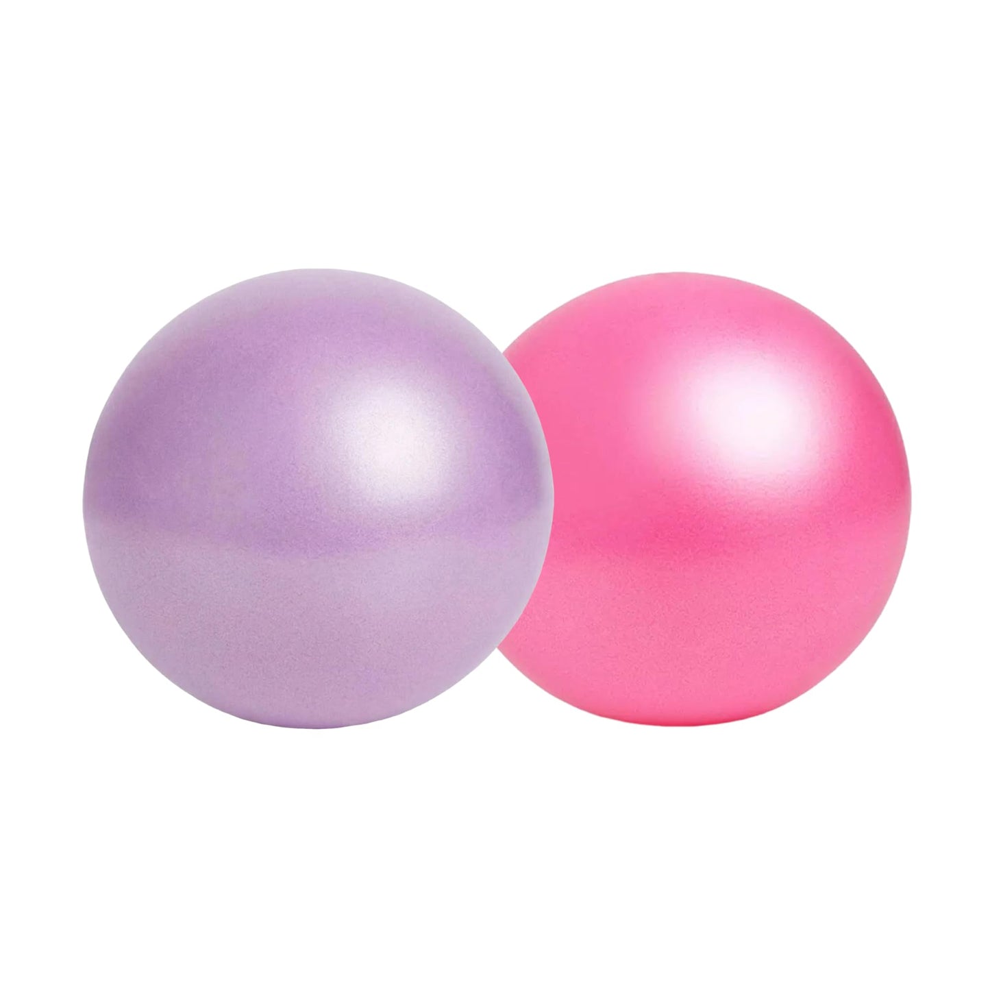 WZYXKRYN Exercise Ball, 9 Inch PVC Pilates Ball, for Physical Therapy, Yoga and Core Training (1Pink&1Purple)