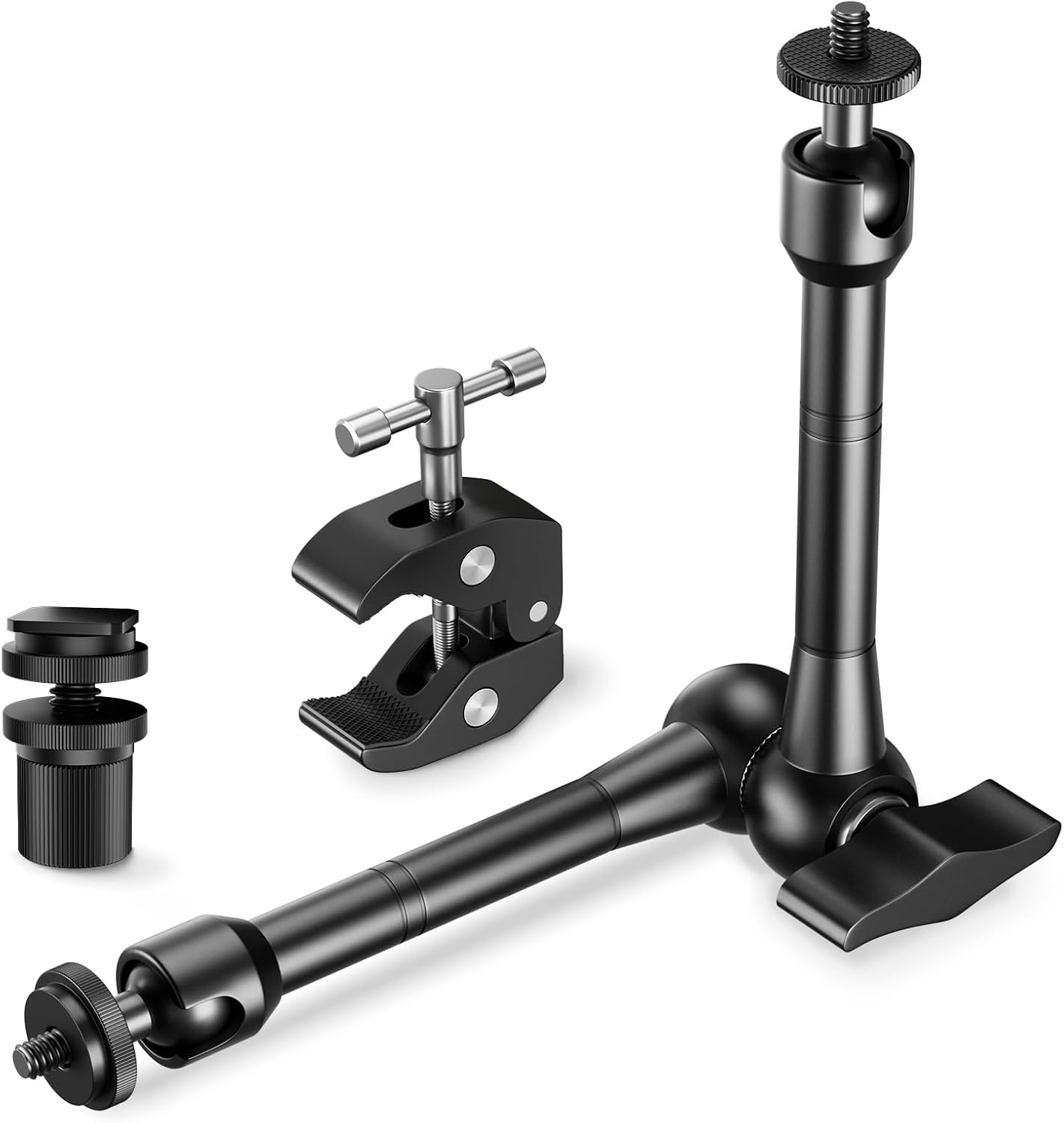 EMART 10inch Articulating Magic Arm Camera Mount with Super Clamp, Friction Power Adjustable Camera Mounts & Clamps