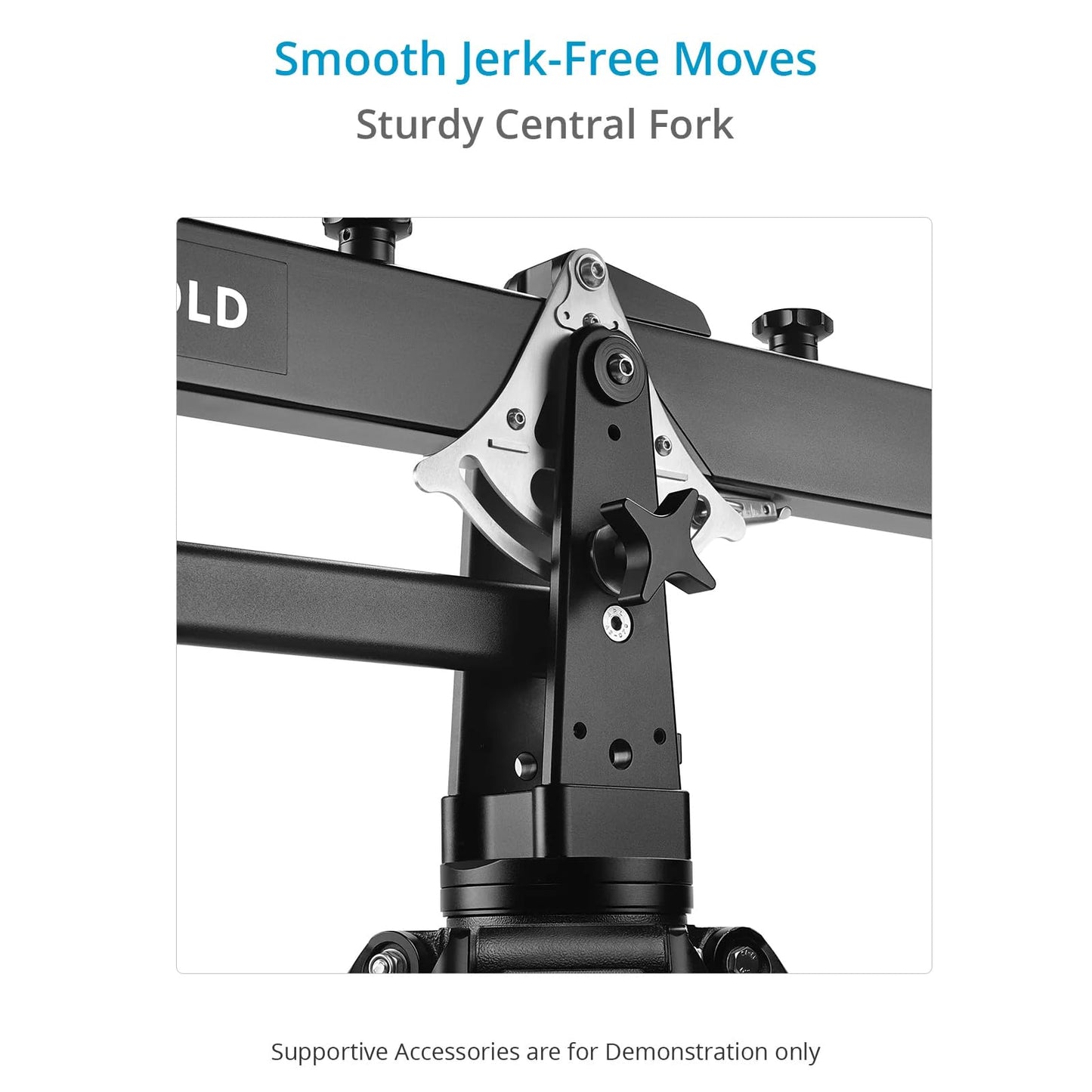 PROAIM 7.2ft Wave Fold Video Camera Jib Crane. 15kg/33lb Payload. 100mm Camera & Tripod Mounting. Quick Dovetail Mechanism. Telescopic Front & Rear Pivot Adjustments (JB-WVFD-01)