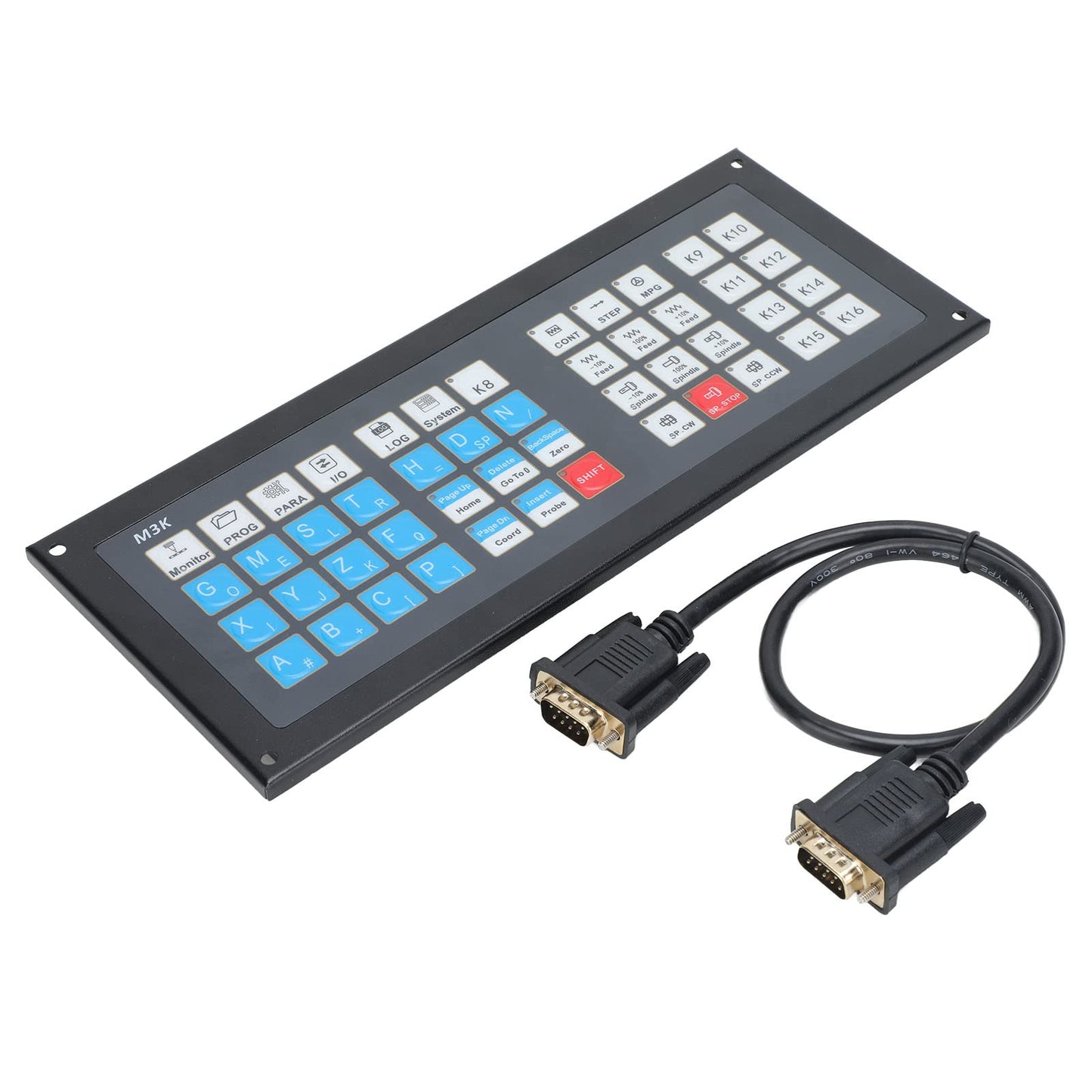 CNC Controller Panel Board Aluminum Alloy M3K Expansion Keyboards Lathe Machines Motor Motion Controller Systems with Cable for DDCS Expert M350 3 4 5 Axes