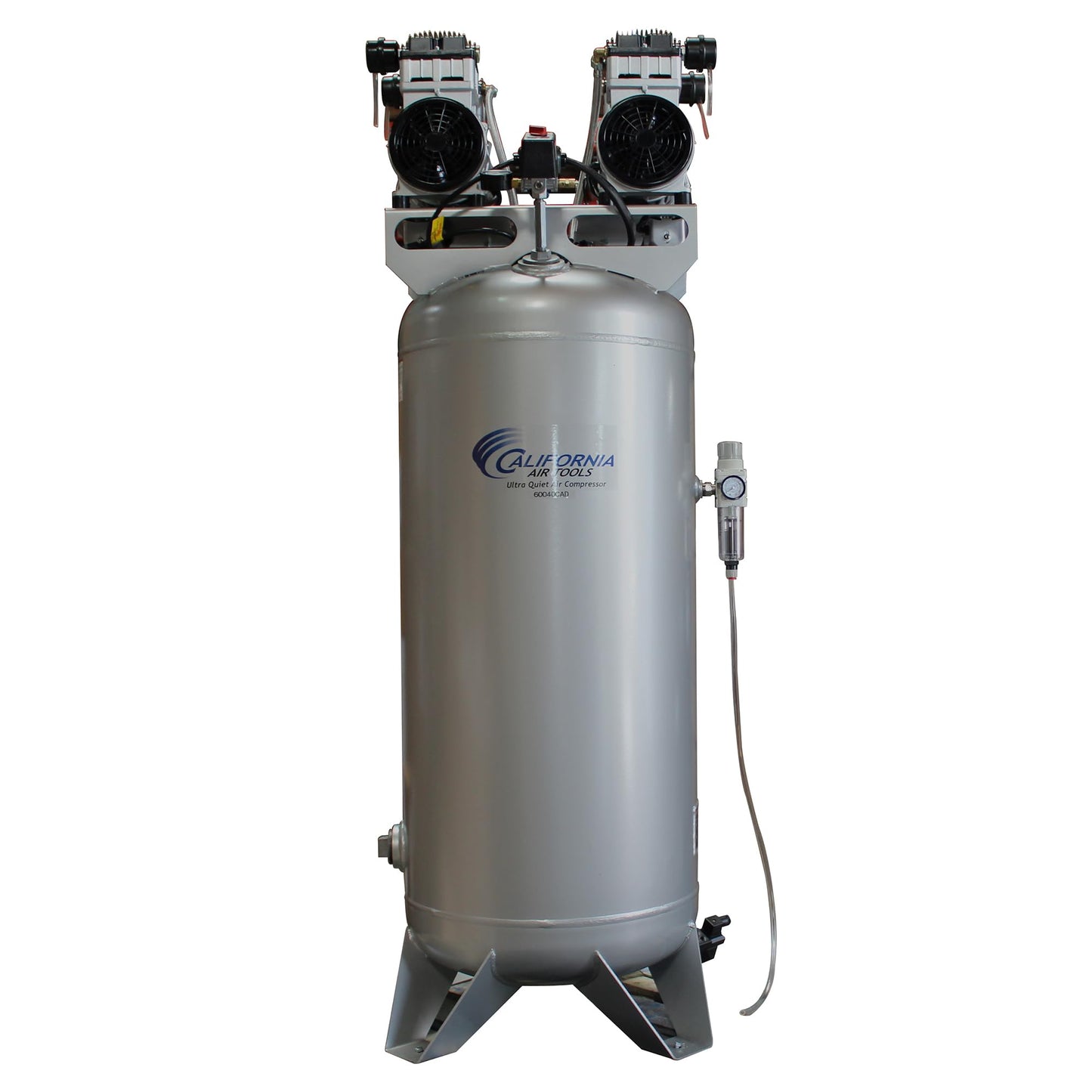 California Air Tools CAT-60040CAD 4.0 HP Ultra Quiet and Oil-Free Air Compressor, 60 Gallon Steel Tank, 75 dBA Noise Level