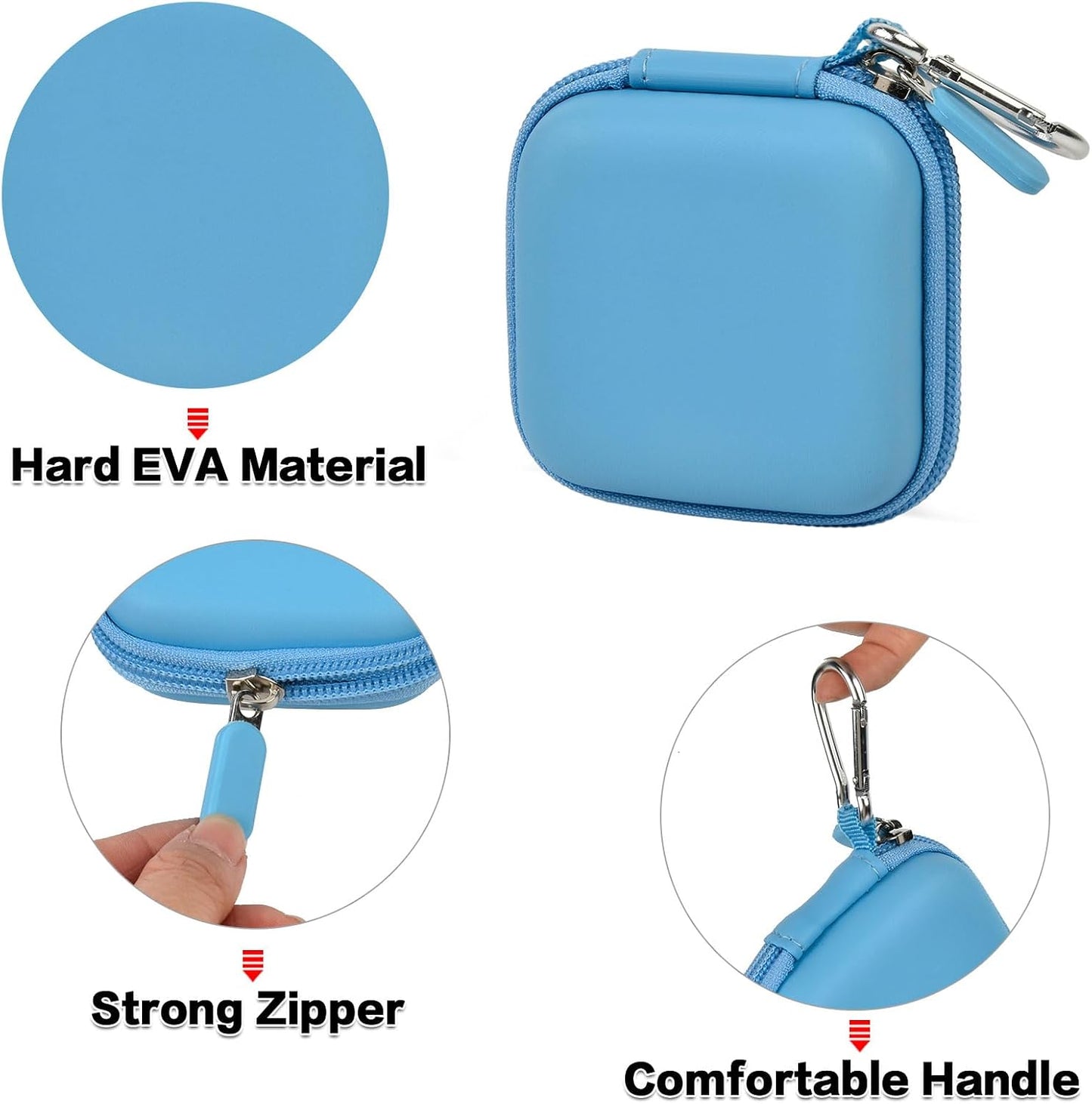 Comecase A-SKU-0485 Chip Card Reader Scanner Case, Hard Carrying Bag Holder Fits Square Contactless and Chip Reader