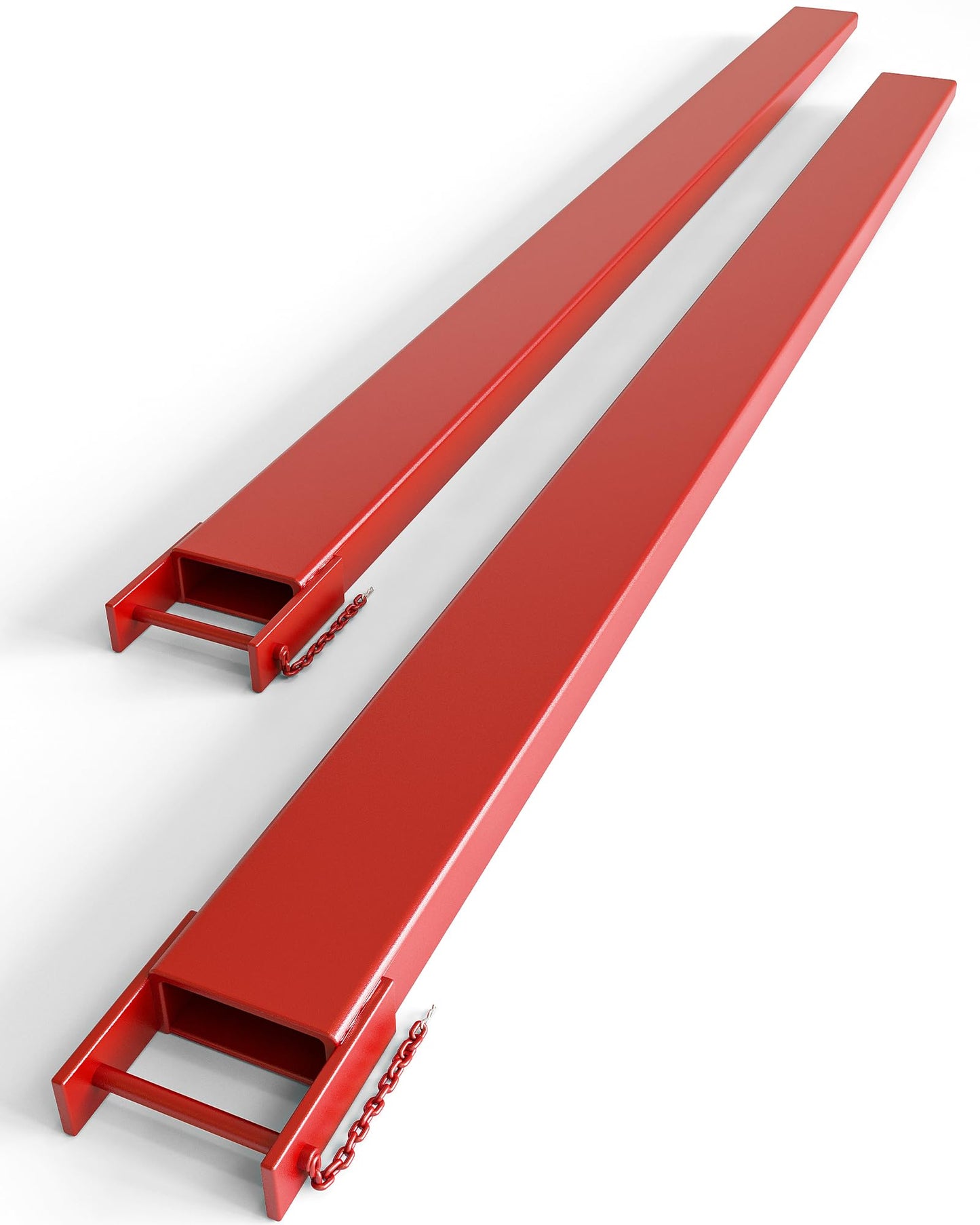 72" Forklift Fork Extensions, Q345 Steel Sleeves with 4.5" Inside Width, 6mm Thick Heavy Duty Pallet Fork Extenders for Standard Forks