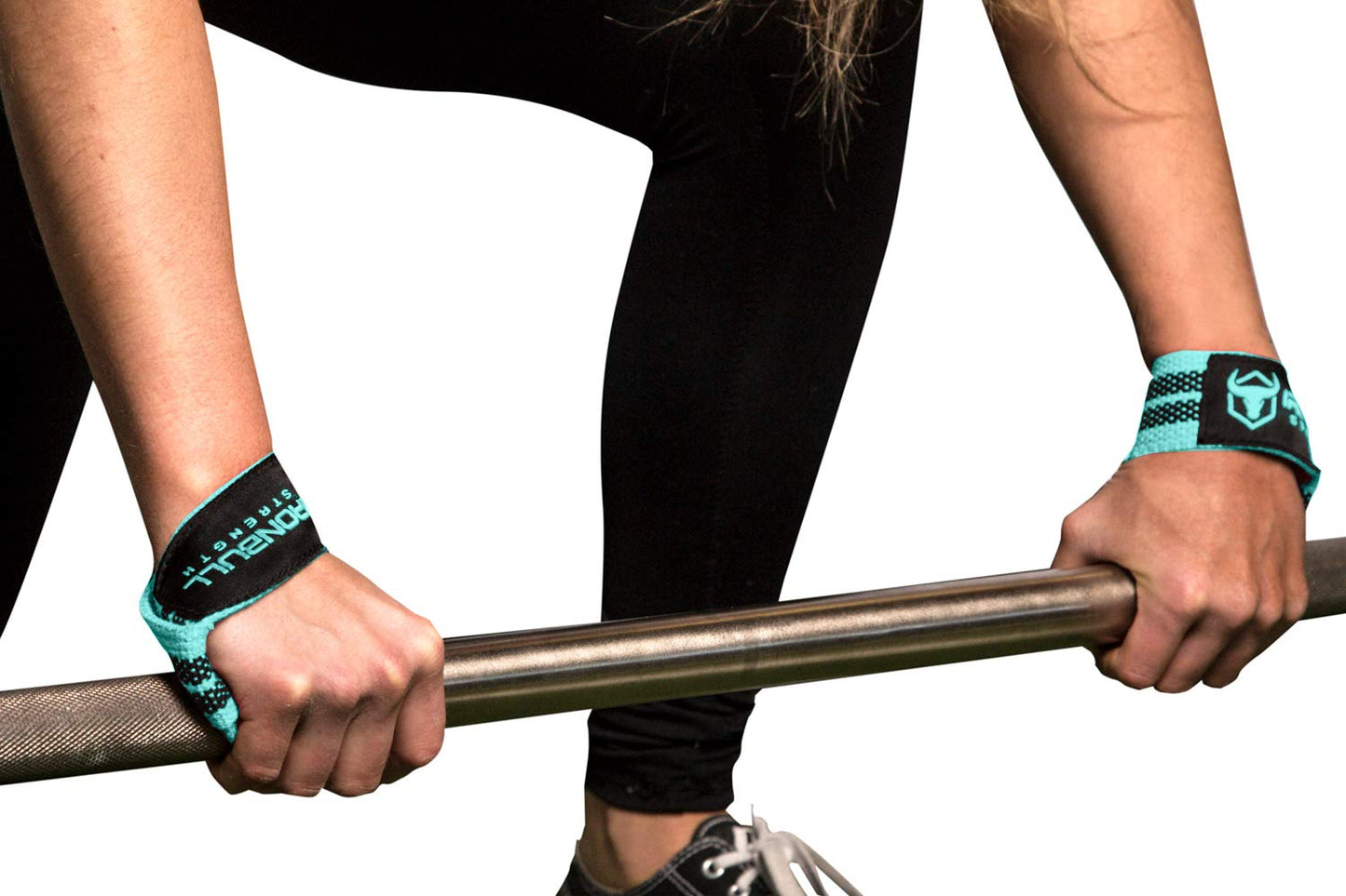 Lifting Wrist Straps for Weightlifting (1 Pair) – Padded Lifting Straps for Deadlifts, Powerlifting, Strength Training & Bodybuilding – Gym Straps for Men & Women (Mint - No Padding)