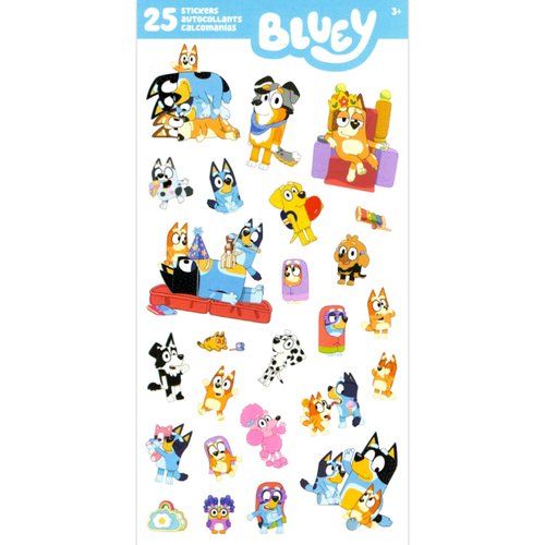 Bluey Fleece Blanket Set for Kids - Bundle with 46x60 Large Soft Blanket, Stickers & More | Bluey Silk Touch Throw Blanket for Boys, Girls