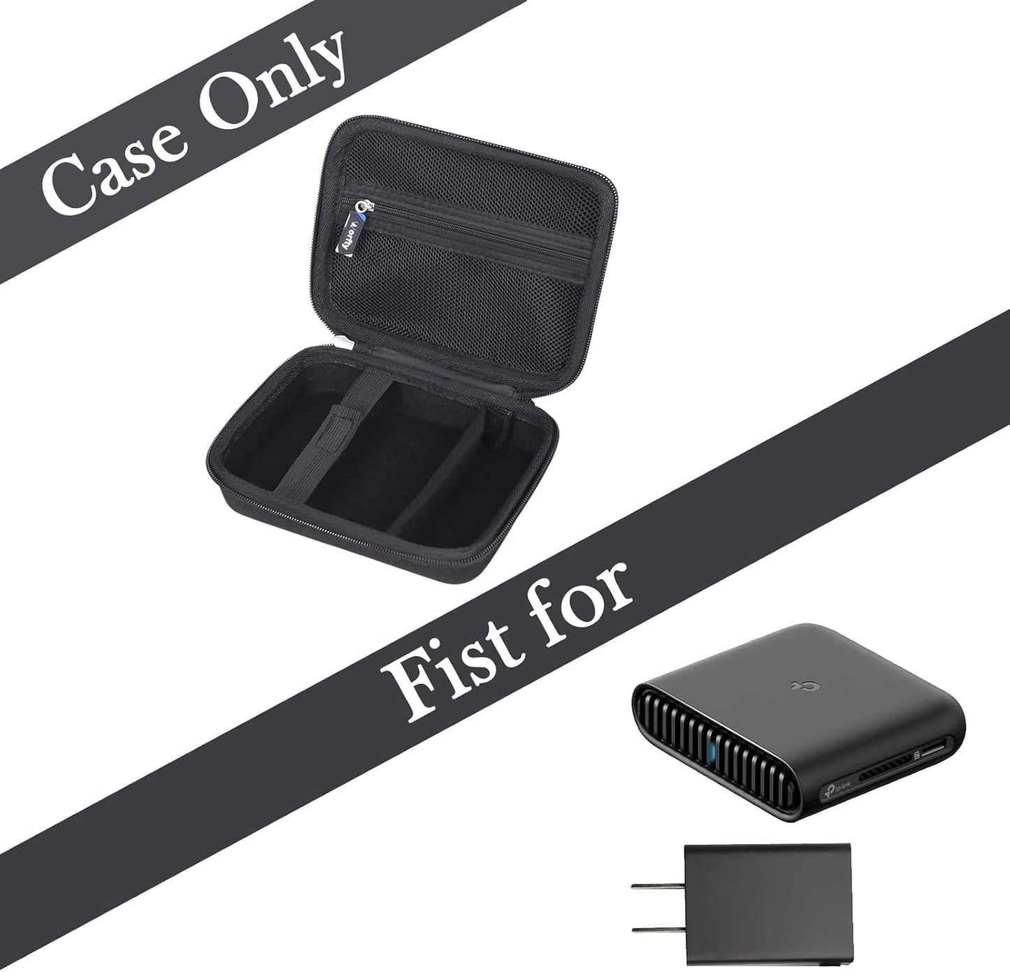 worfty 6 AX3000 AX1500 Case for TP-Link Dual-Band Wi-Fi / Travel Router - Hard Travel Protective Carrying Storage Bag