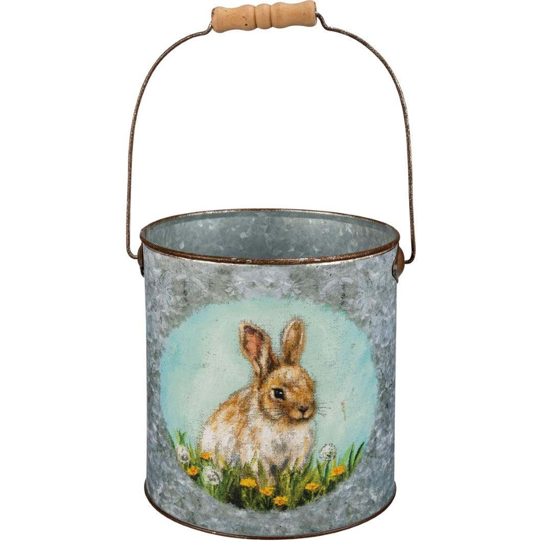 Primitives by Kathy Decorative Bucket Set, Multicolor 7.25" x 7.25", 6" x 6.25", 5" x 4.75"