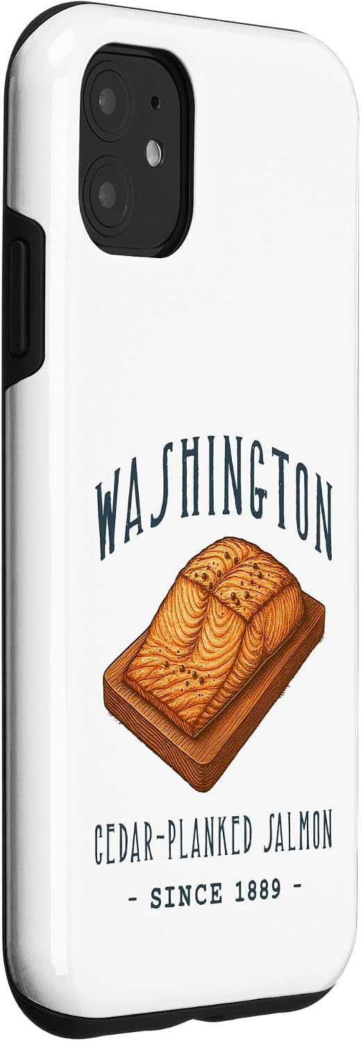 American Regional Foods Designs 11 Washington Cedar PLANKED Salmon Food Case for iPhone
