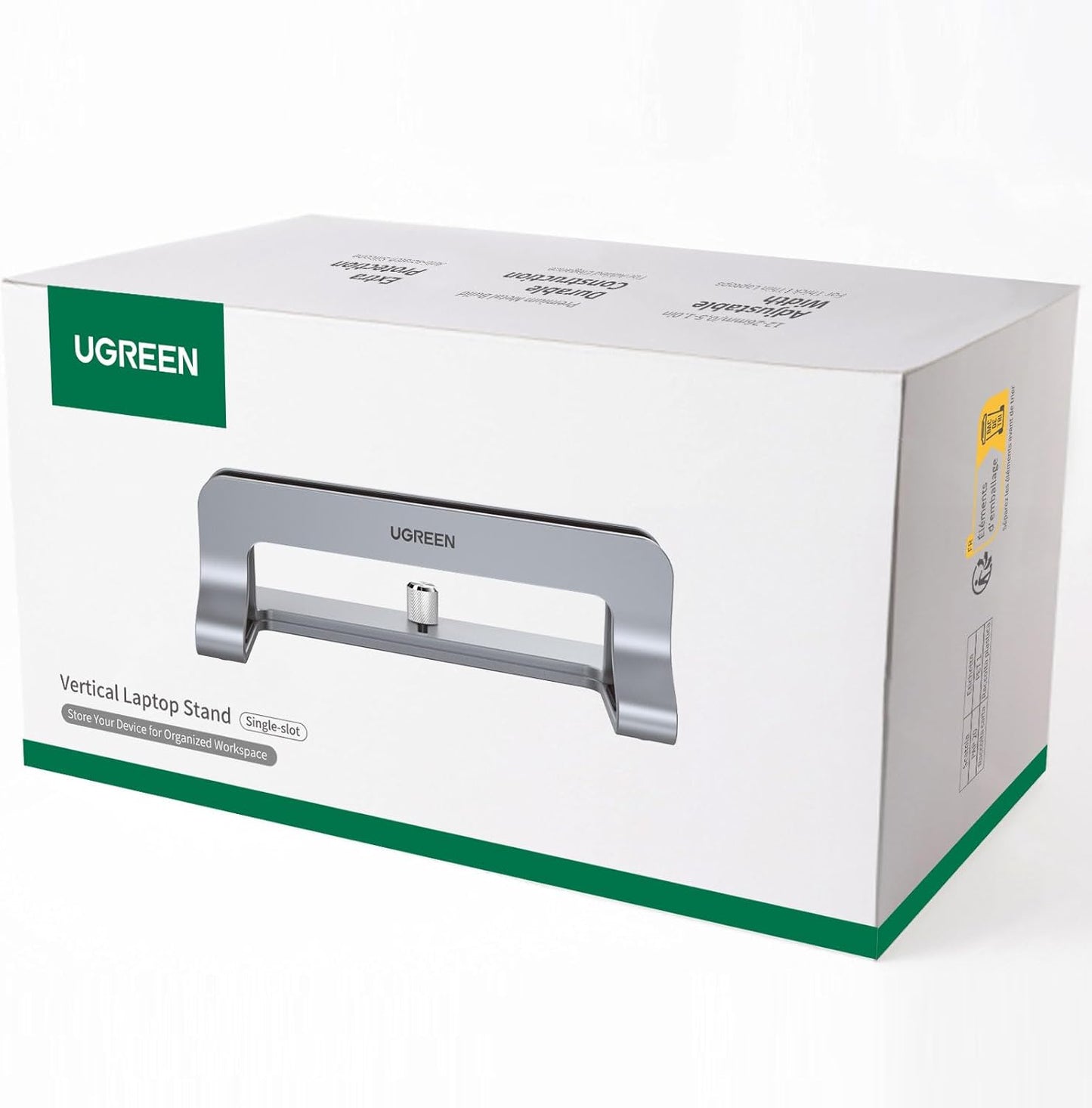 UGREEN 17.3 Inch Vertical Laptop Stand Holder for Desk Compatible with MacBook Pro, MacBook Air Stand Vertical Aluminum